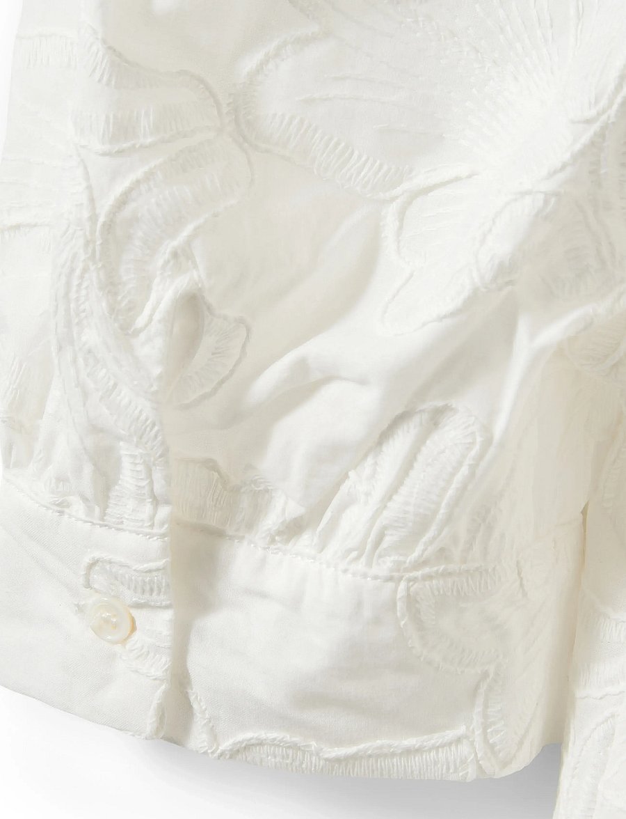 Sofie Schnoor - AHLIASW PUFF SLEEVE BLOUSE - kortärmade blusar - white - 5