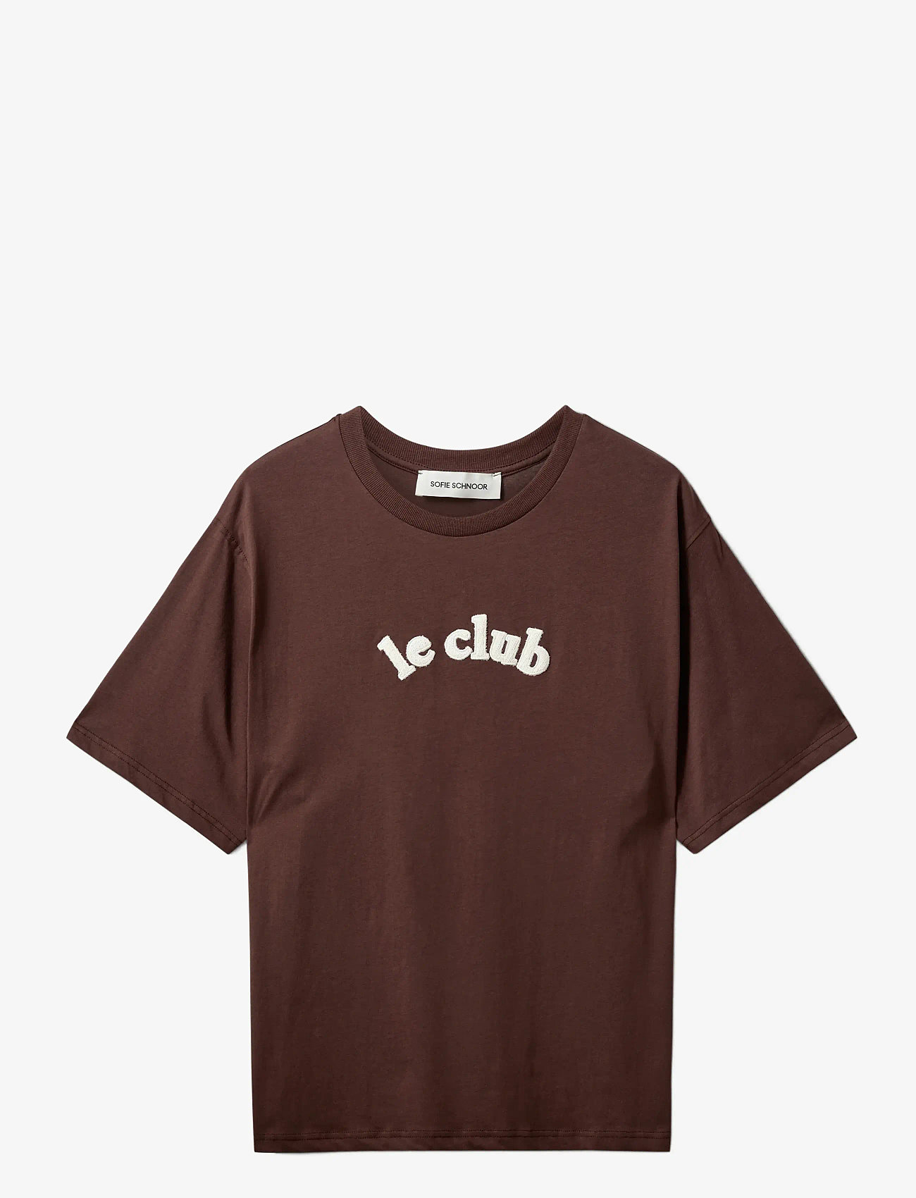 Sofie Schnoor - MAESW OVERSIZE T-SHIRT - t-shirts - dark brown - 1