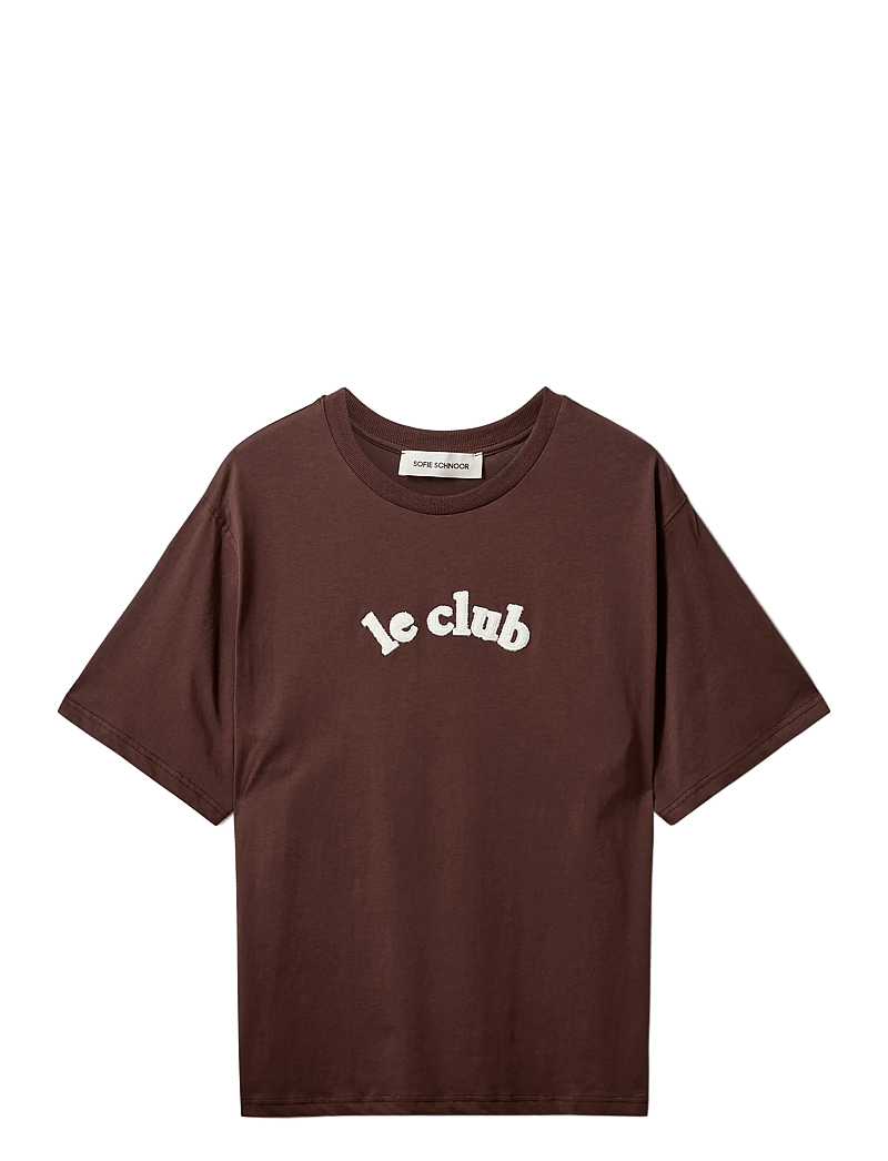 Sofie Schnoor - MAESW OVERSIZE T-SHIRT - t-shirts - dark brown - 1
