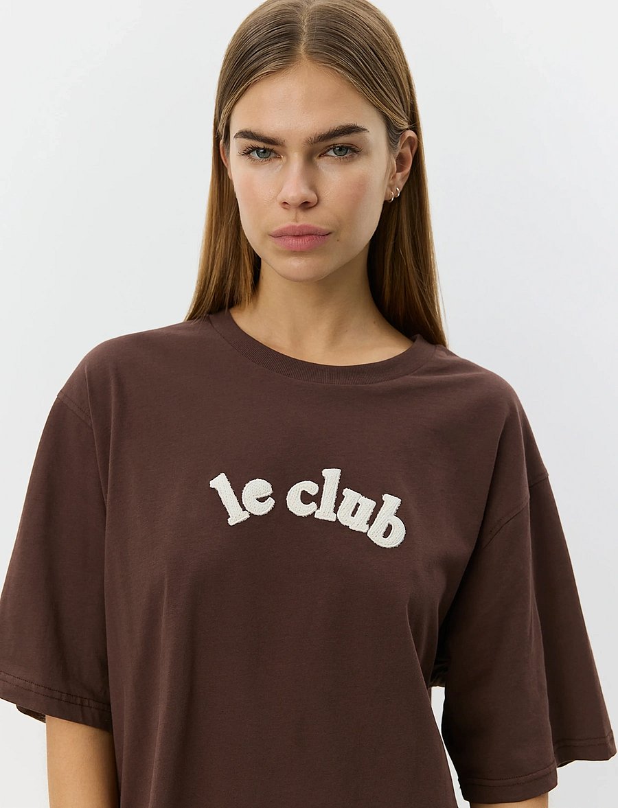 Sofie Schnoor - MAESW OVERSIZE T-SHIRT - t-shirts - dark brown - 5