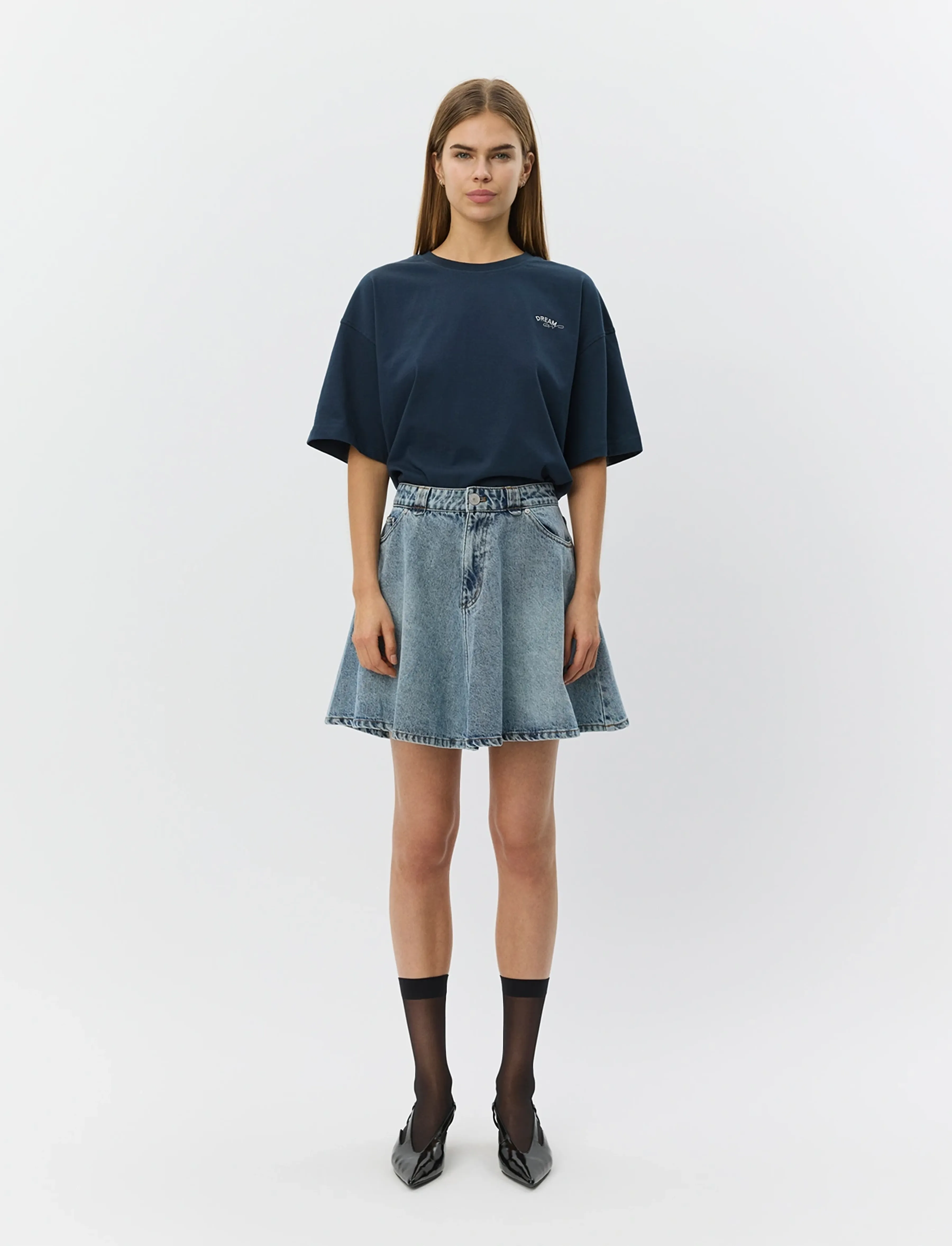 Sofie Schnoor VERASW BOXY T-SHIRT - T-shirts - NAVY BLUE / navy