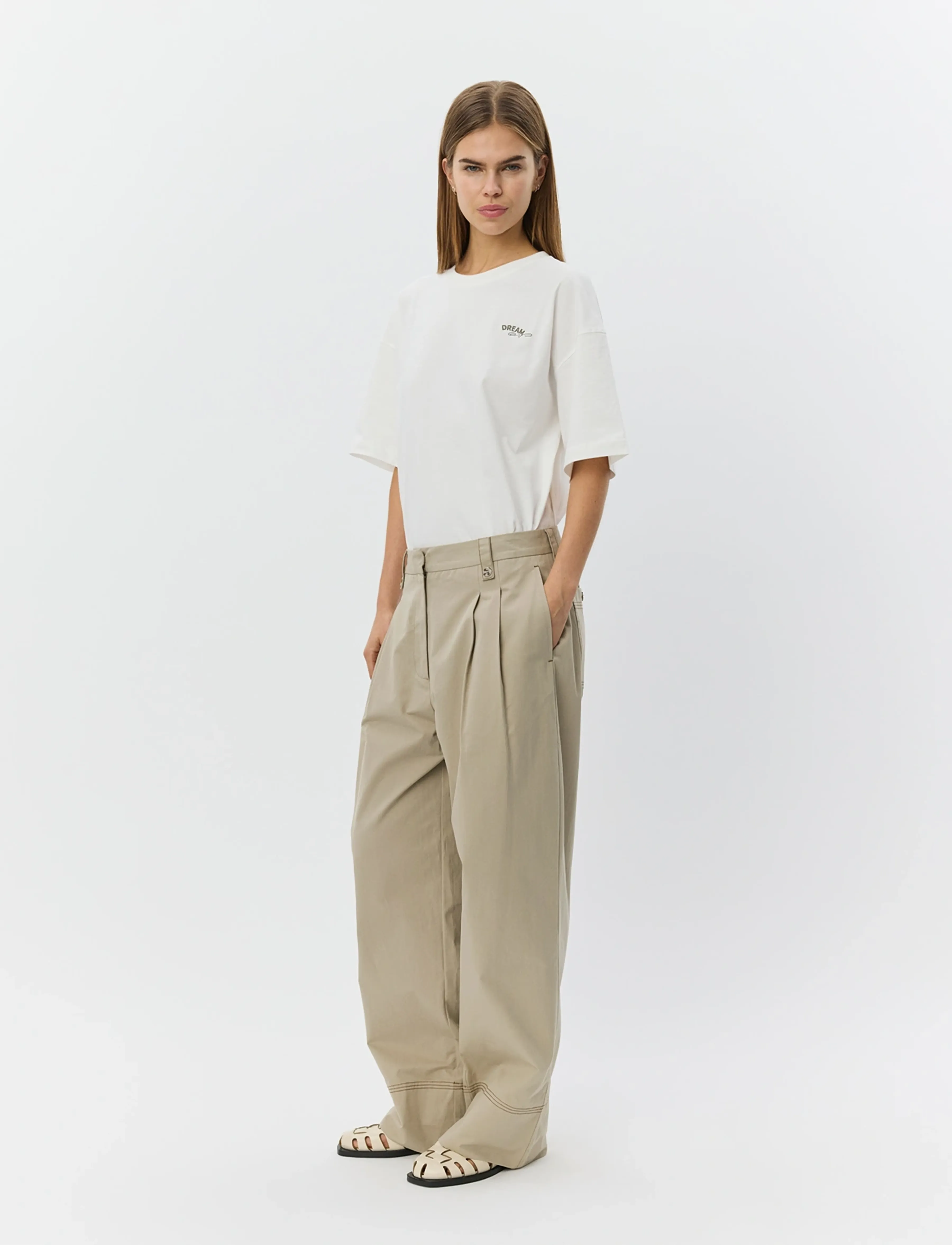 Sofie Schnoor - VERASW BOXY T-SHIRT - t-shirts - snow white - 3
