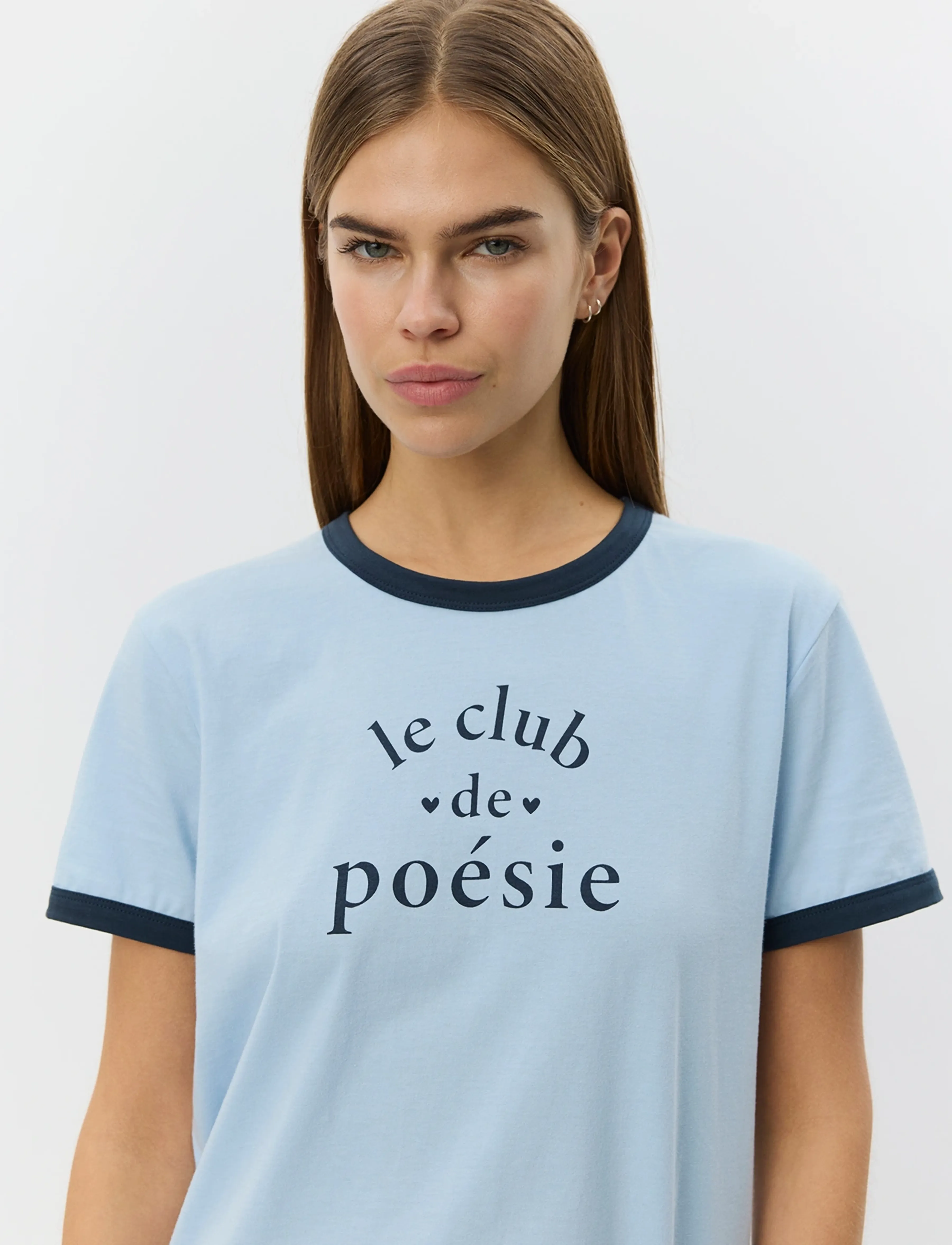 Sofie Schnoor - MAGGIESW CONTRAST TRIM T-SHIRT - t-shirts - blue - 5
