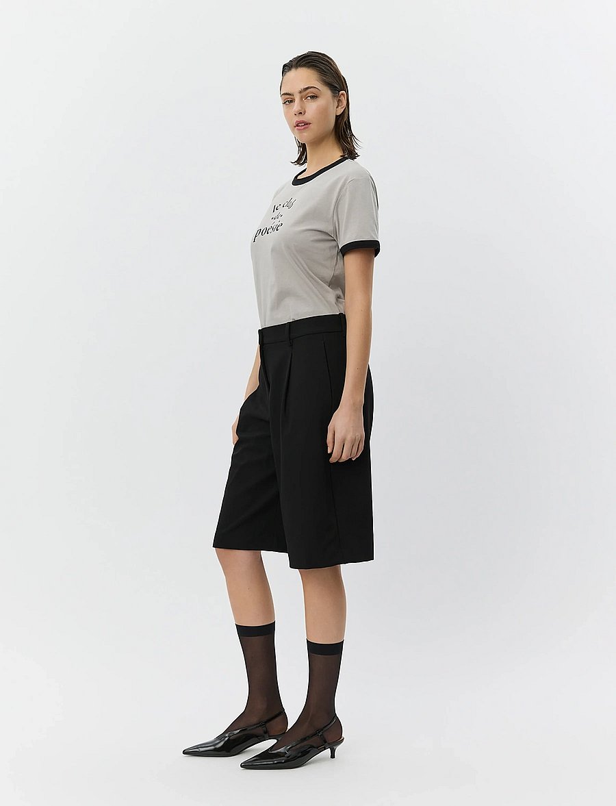 Sofie Schnoor - MAGGIESW CONTRAST TRIM T-SHIRT - t-shirts - dark grey - 3