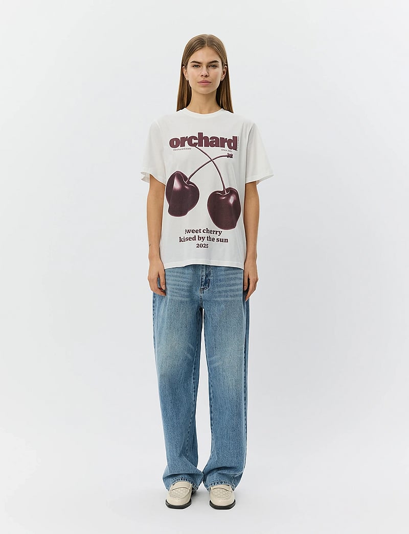 Sofie Schnoor - ZENASW PRINTED T-SHIRT - t-skjorter - snow white - 0