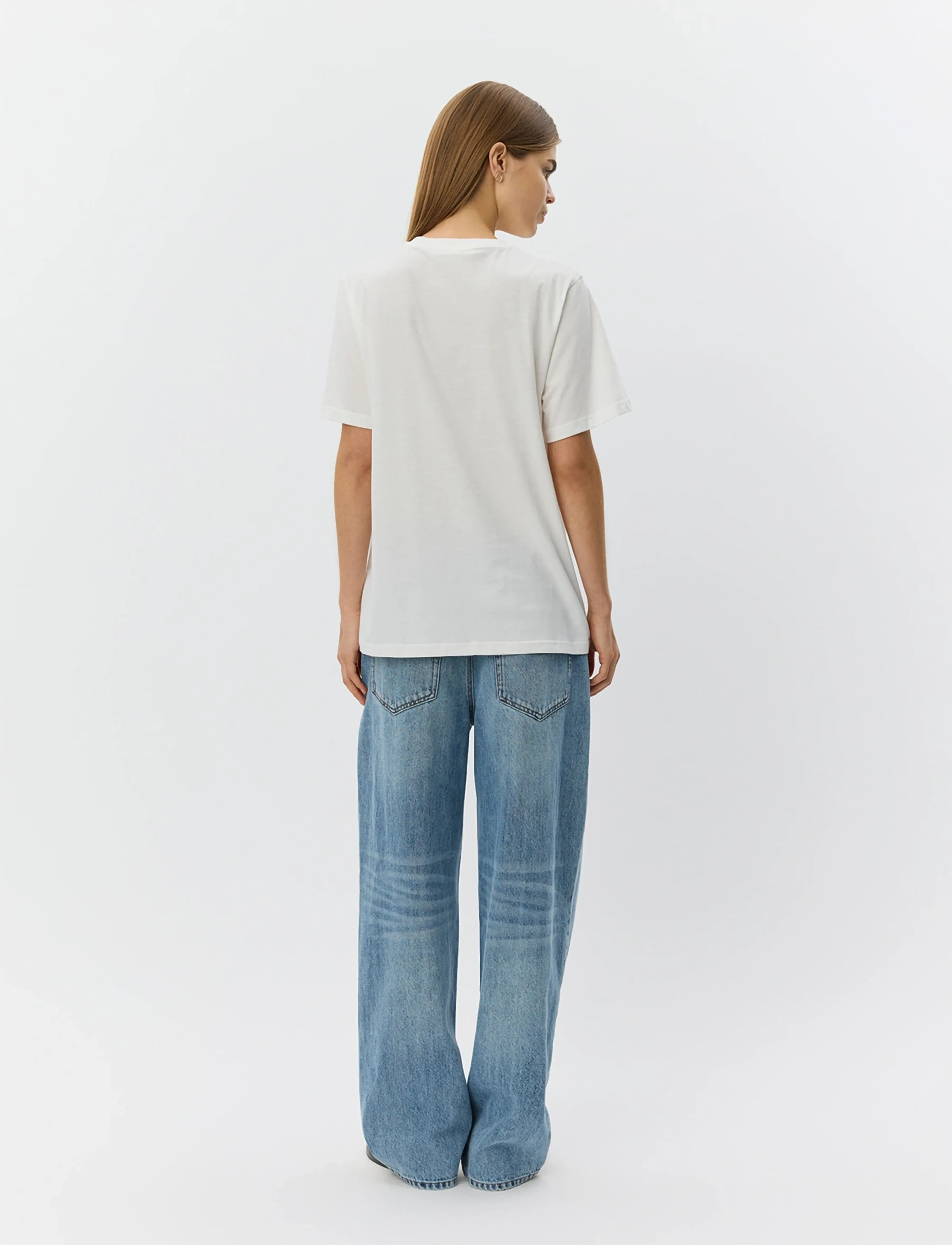 Sofie Schnoor - ZENASW PRINTED T-SHIRT - t-shirts - snow white - 4