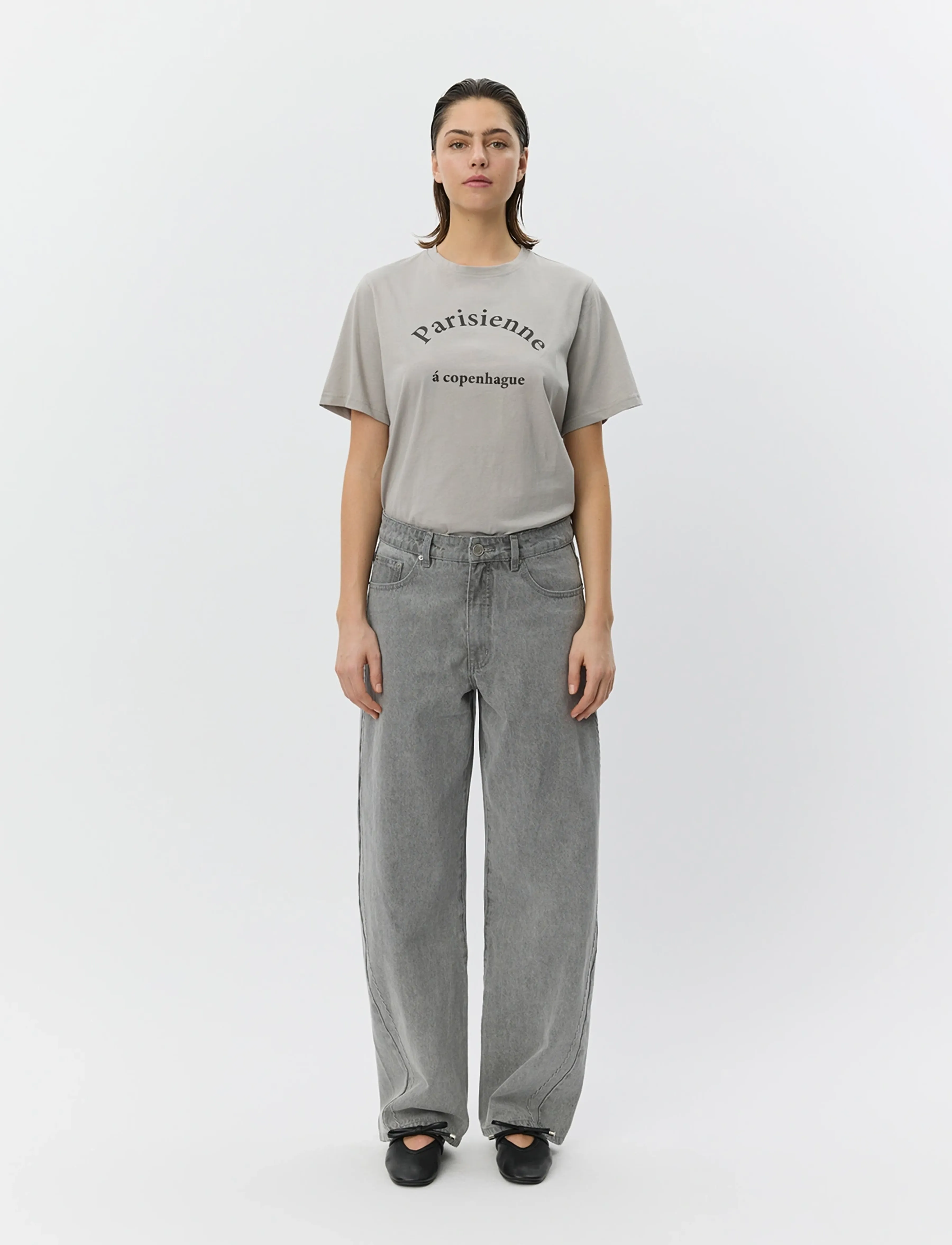 Sofie Schnoor Zenasw Printed T-Shirt, XS, T-shirts & Oberteile, Grau - Short-sleeved, Frauen