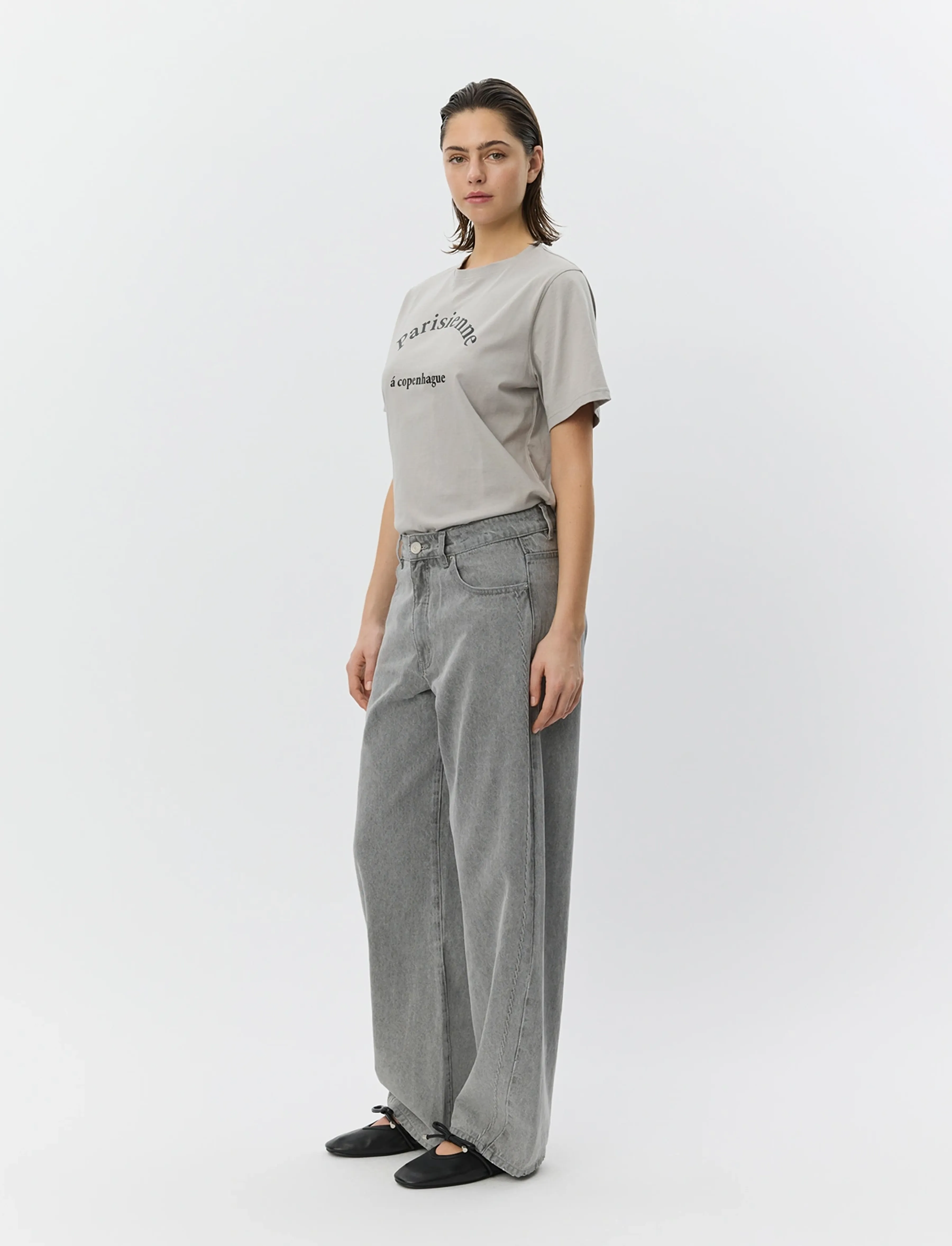 Sofie Schnoor - ZENASW PRINTED T-SHIRT - t-shirts - dark grey - 3
