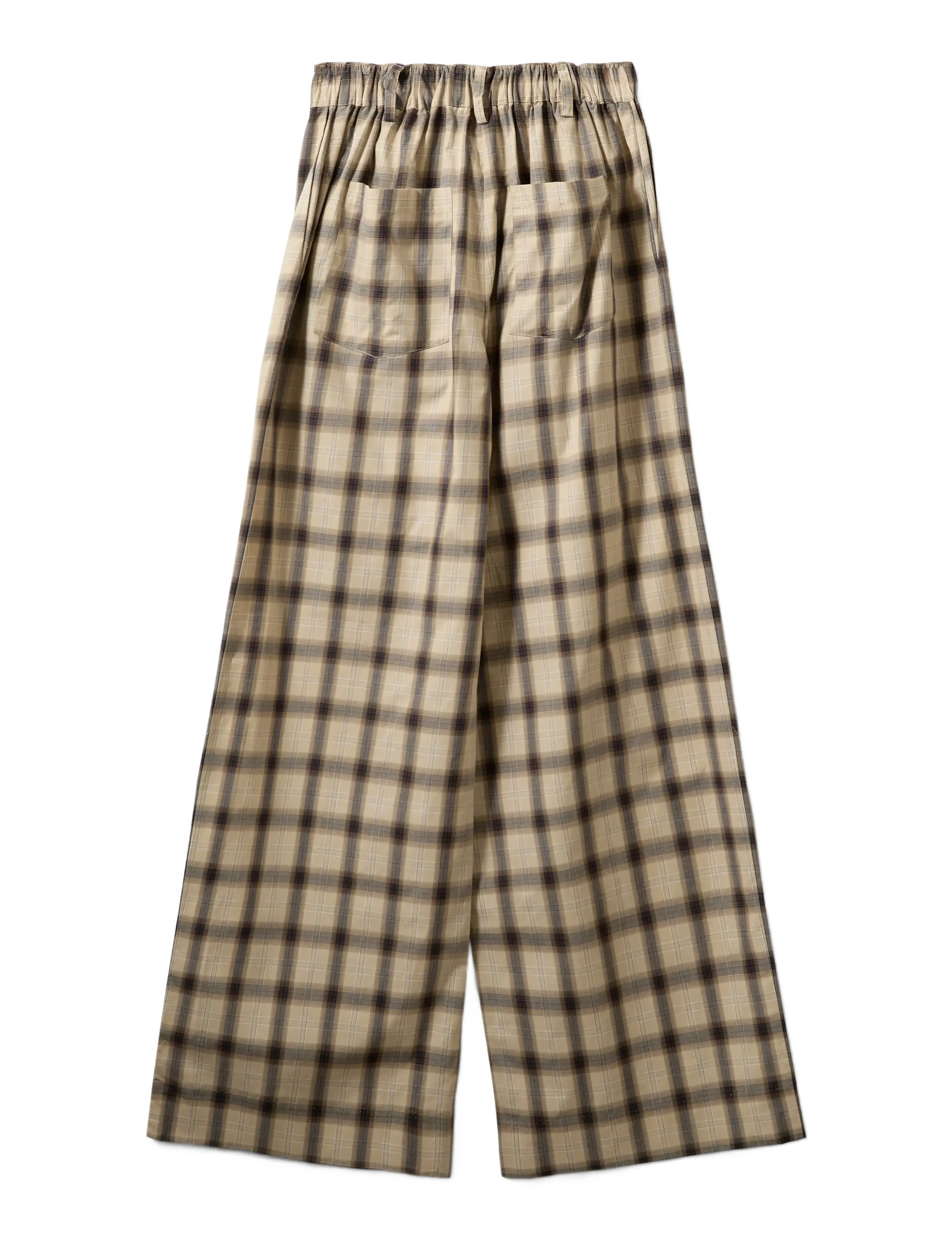 Sofie Schnoor - REINESW CHECK WIDE LEG TROUSERS - hosen mit weitem bein - grey check - 2