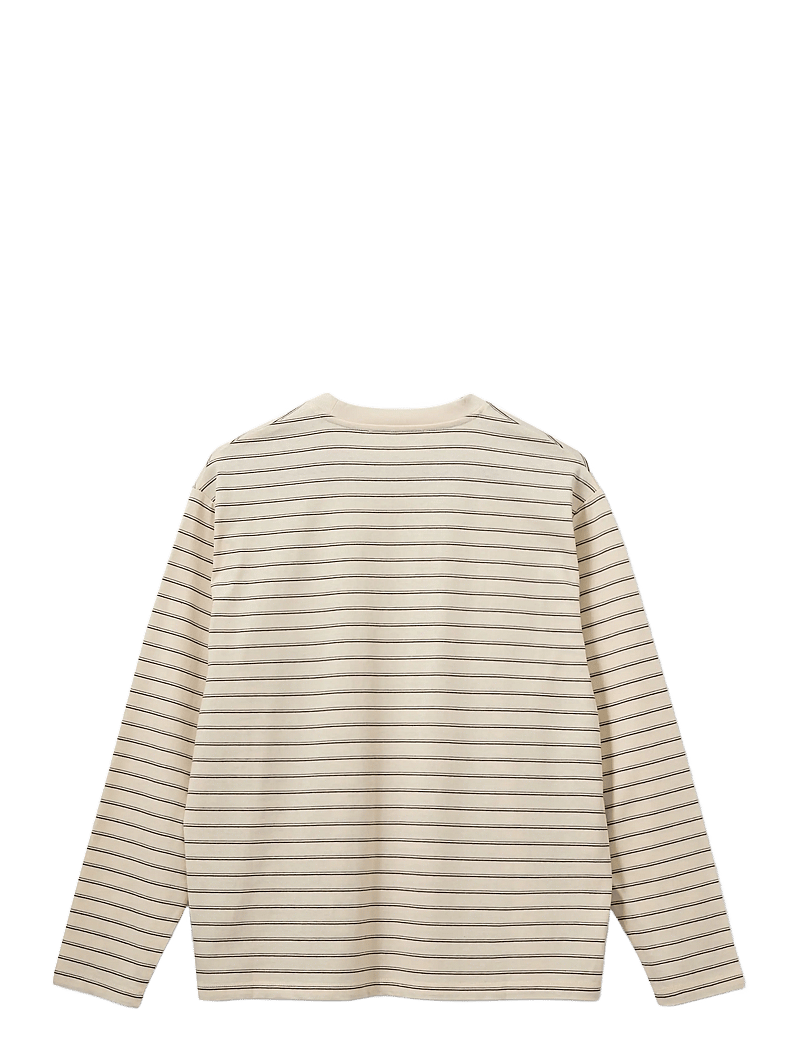 Sofie Schnoor - MASYSW LONG-SLEEVE BOXY T-SHIRT - långärmade toppar - off white striped - 2