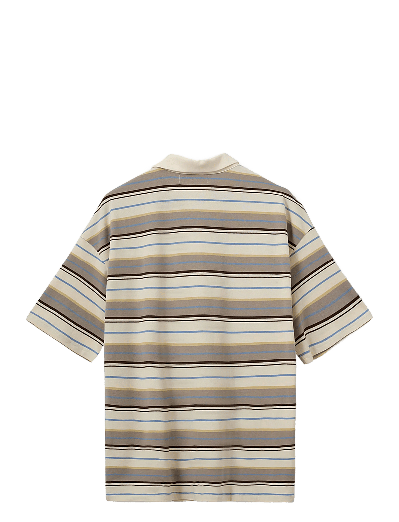 Sofie Schnoor - PILSW OVERSIZE STRIPED POLO SHIRT - t-shirts - off white striped - 2
