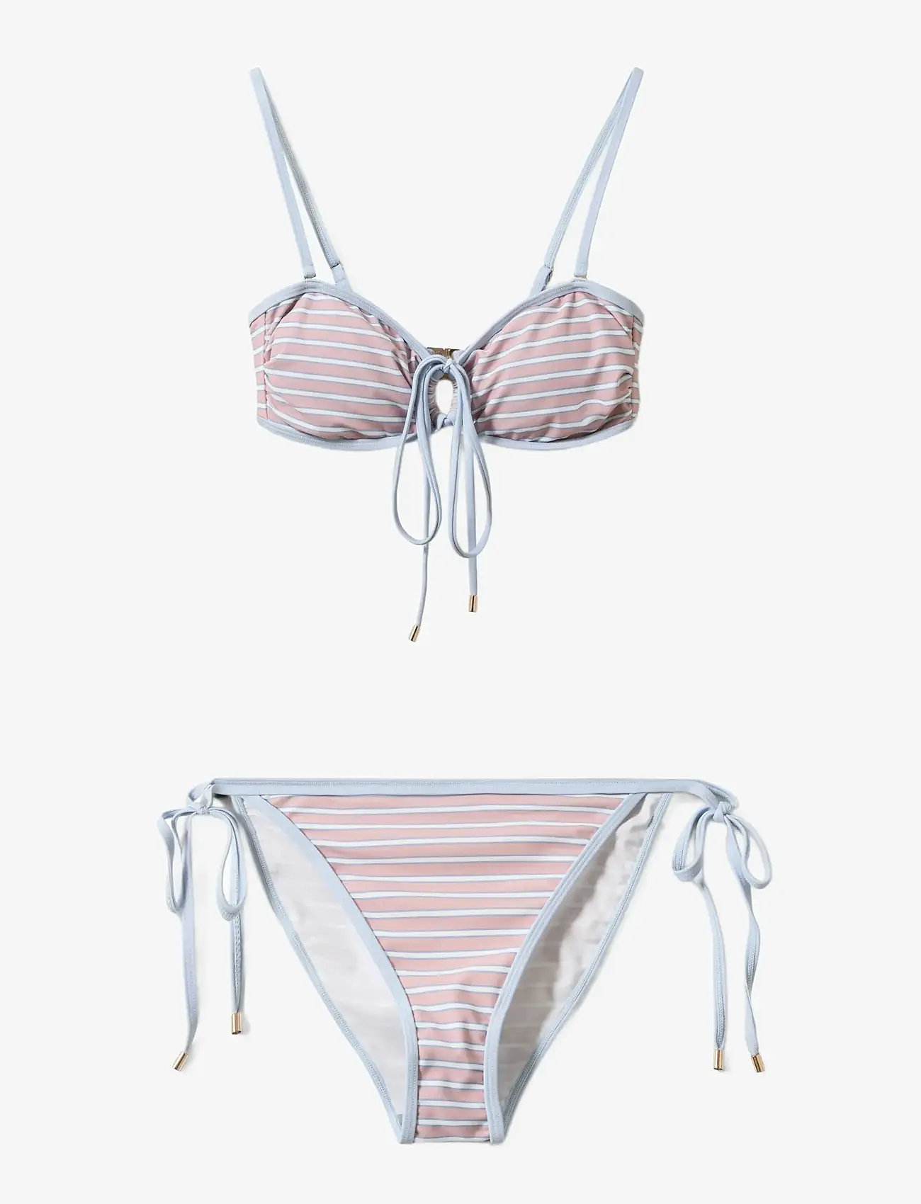 Sofie Schnoor - GABBYSW OPEN BANDEAU BIKINI - bikini sæt - rose striped - 1