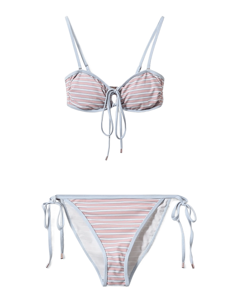 Sofie Schnoor - GABBYSW OPEN BANDEAU BIKINI - bikini sæt - rose striped - 1