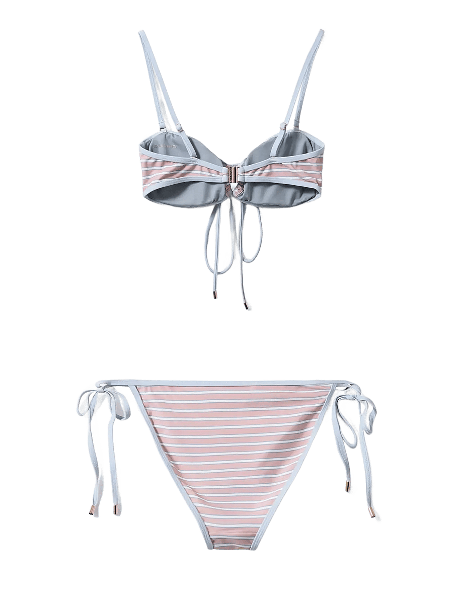 Sofie Schnoor - GABBYSW OPEN BANDEAU BIKINI - bikini sæt - rose striped - 2