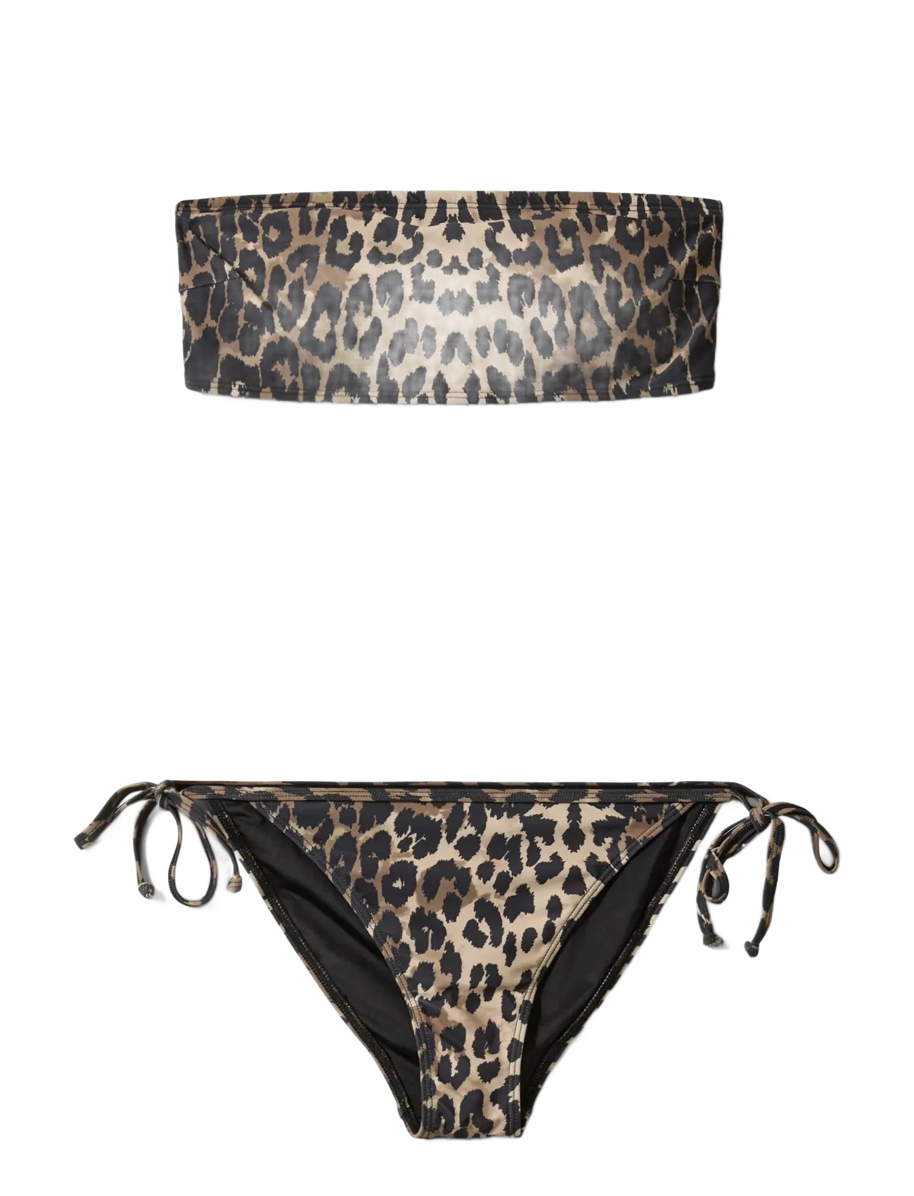 Sofie Schnoor LEONSW BANDEAU BIKINI - Bikinisets - LIGHT BROWN LEOPARD / brown