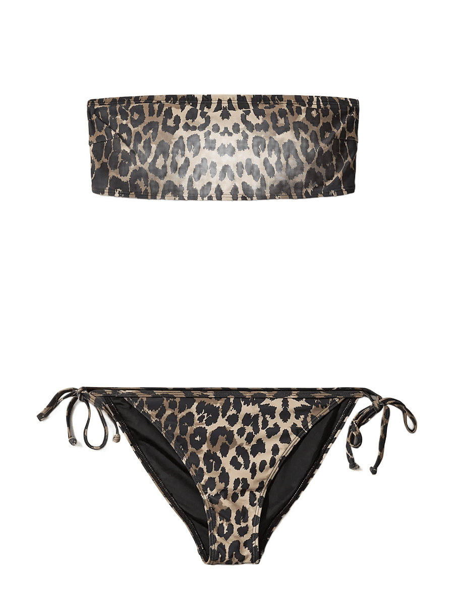 Sofie Schnoor - LEONSW BANDEAU BIKINI - bikini sets - light brown leopard - 1