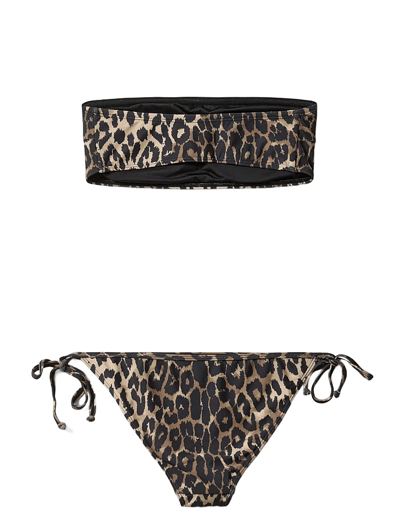 Sofie Schnoor - LEONSW BANDEAU BIKINI - bikini set - light brown leopard - 2