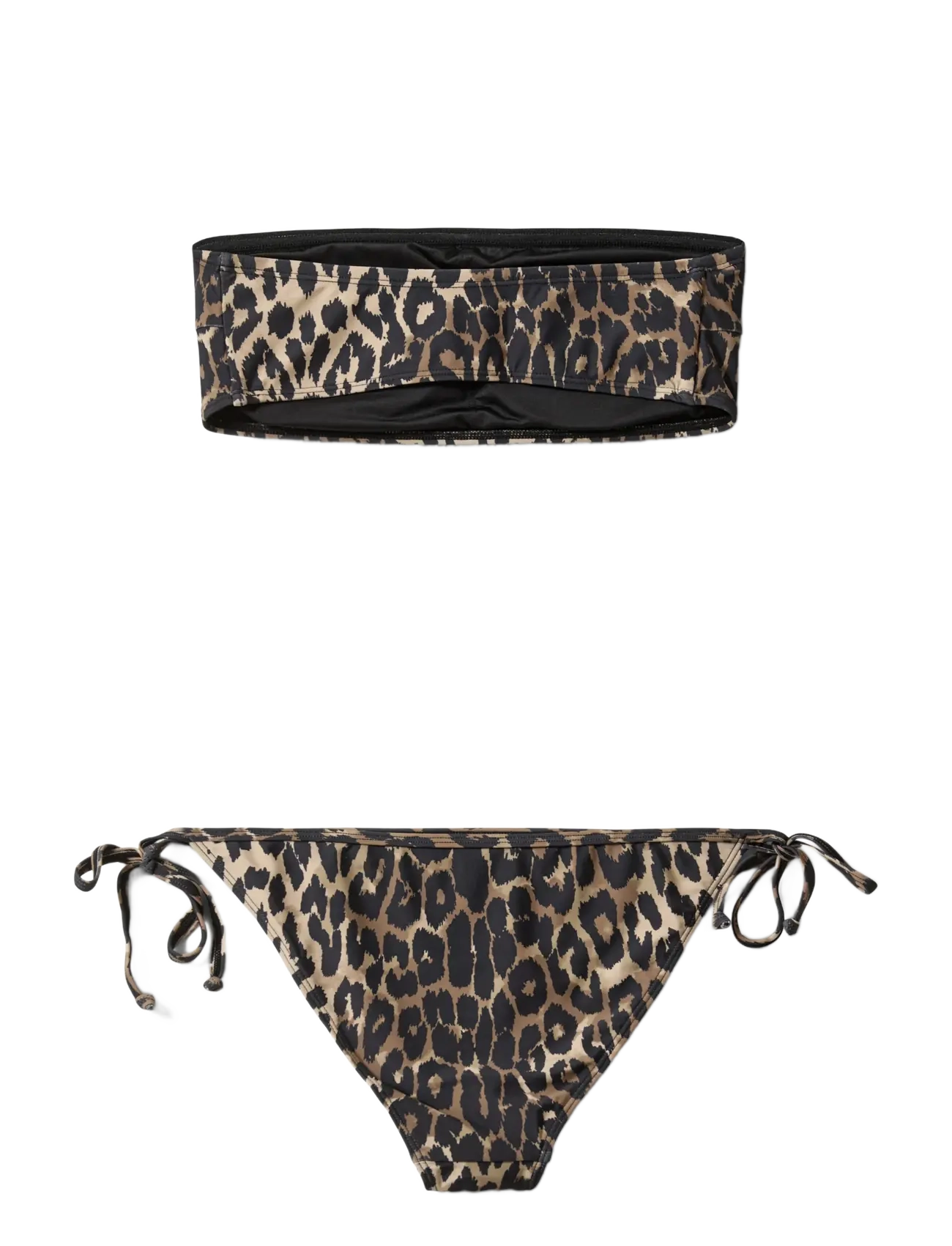 Sofie Schnoor - LEONSW BANDEAU BIKINI - bikinisets - light brown leopard - 2