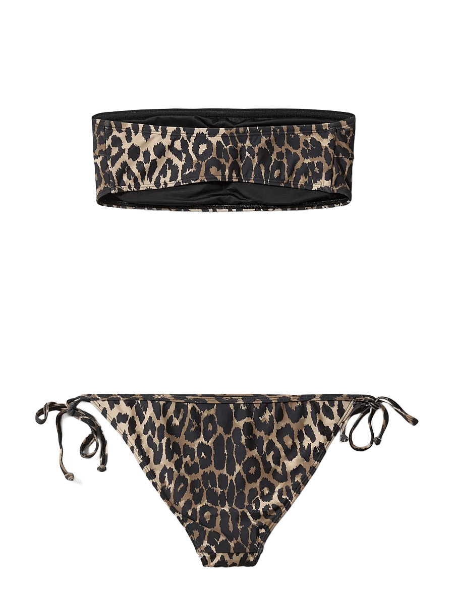 Sofie Schnoor - LEONSW BANDEAU BIKINI - bikini sets - light brown leopard - 2