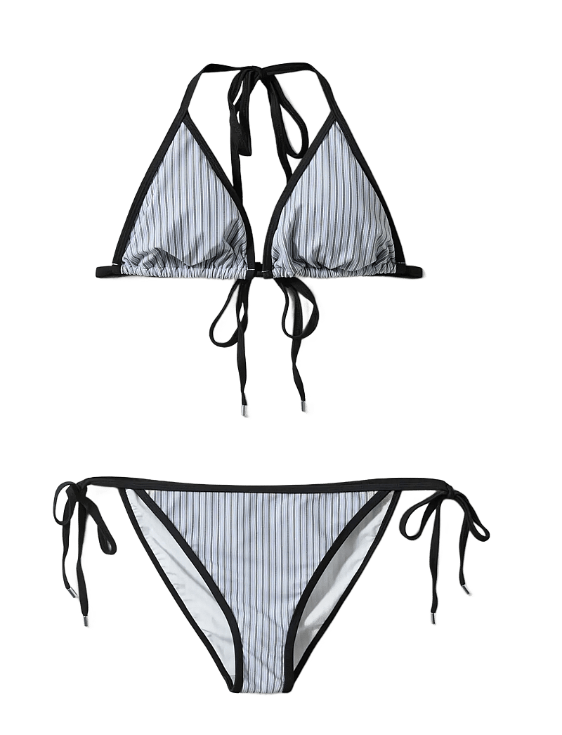 Sofie Schnoor - SIKKYSW TRIANGLE BIKINI - bikinisets - light blue striped - 1