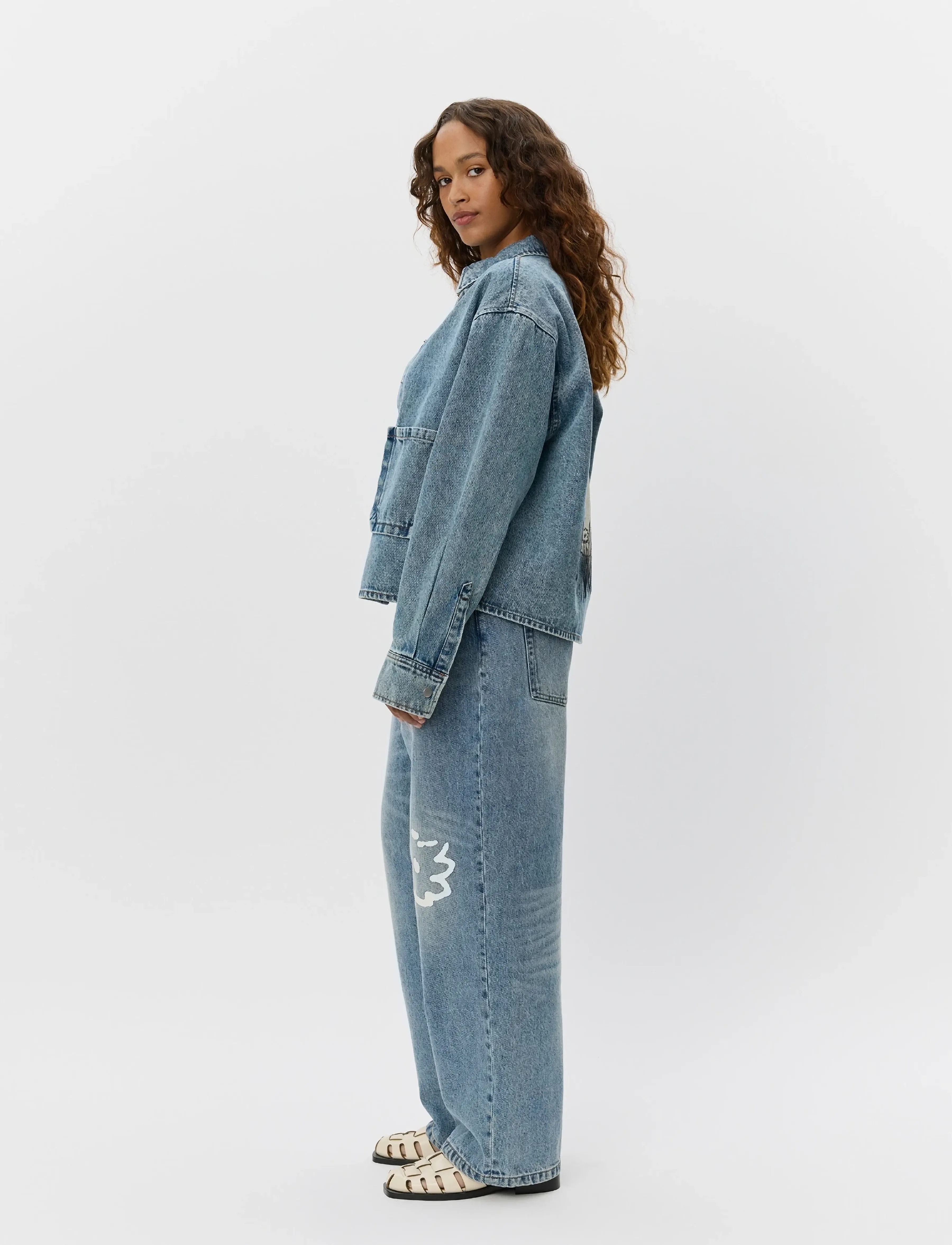 Sofie Schnoor - NASHSW SHIRT - teksasärgid - blue - 3