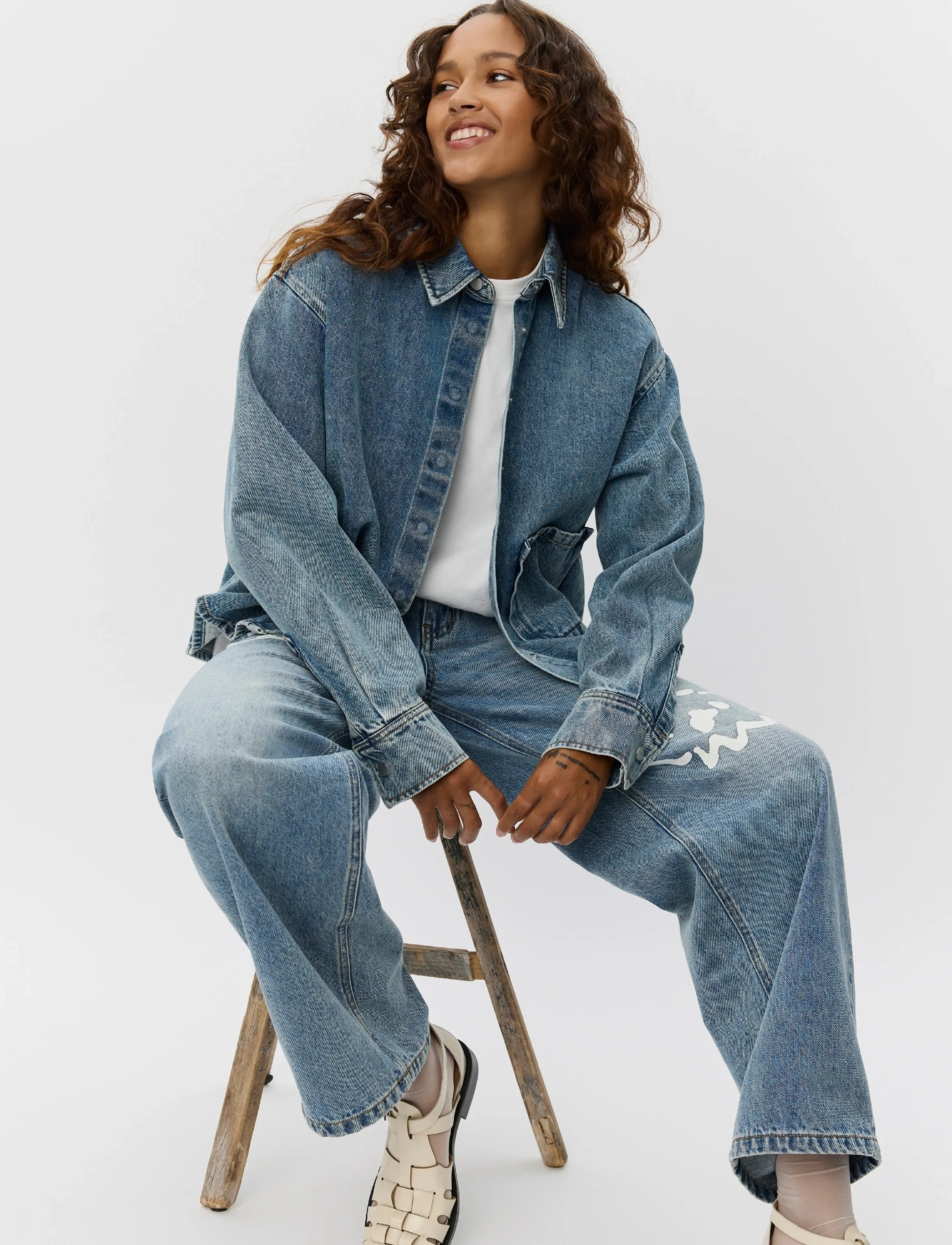 Sofie Schnoor - NASHSW SHIRT - teksasärgid - blue - 5