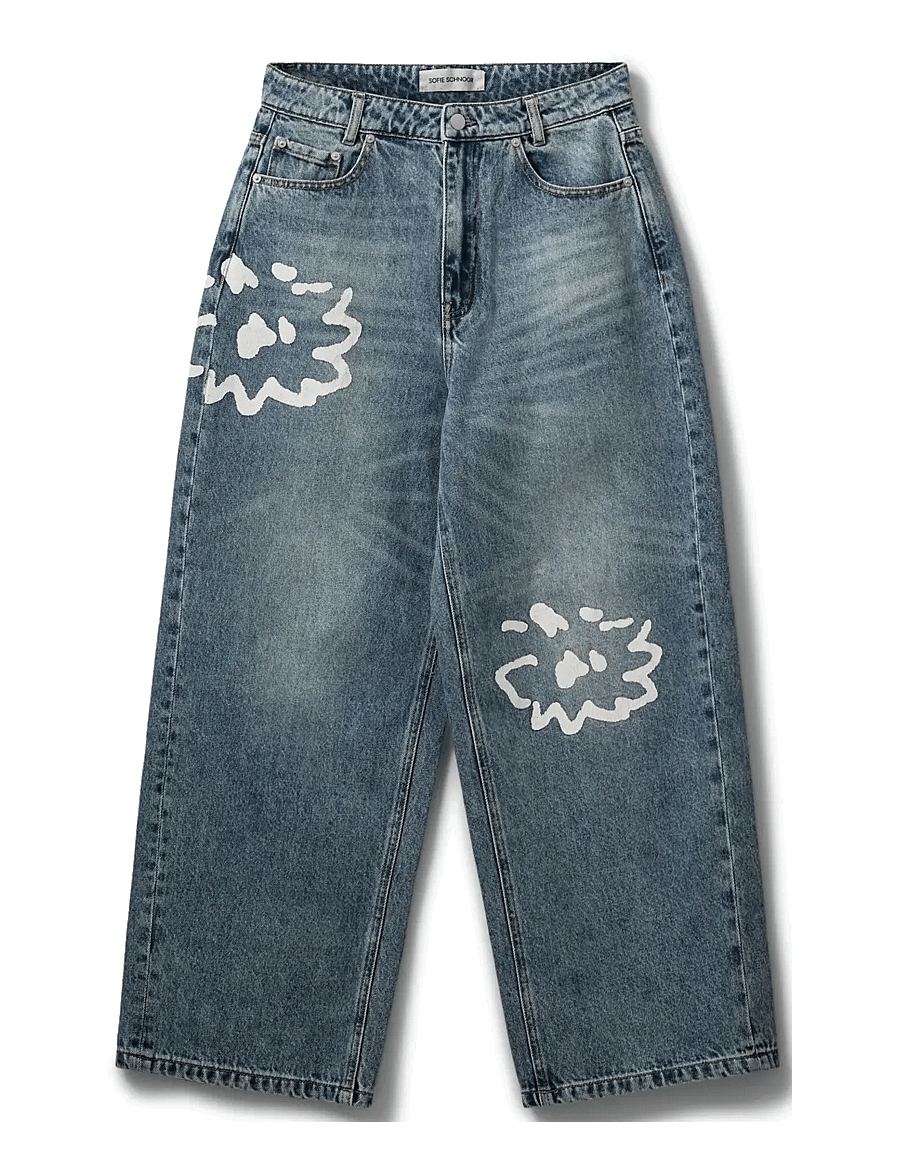 Sofie Schnoor - NORASW JEANS - hosen mit weitem bein - blue - 1