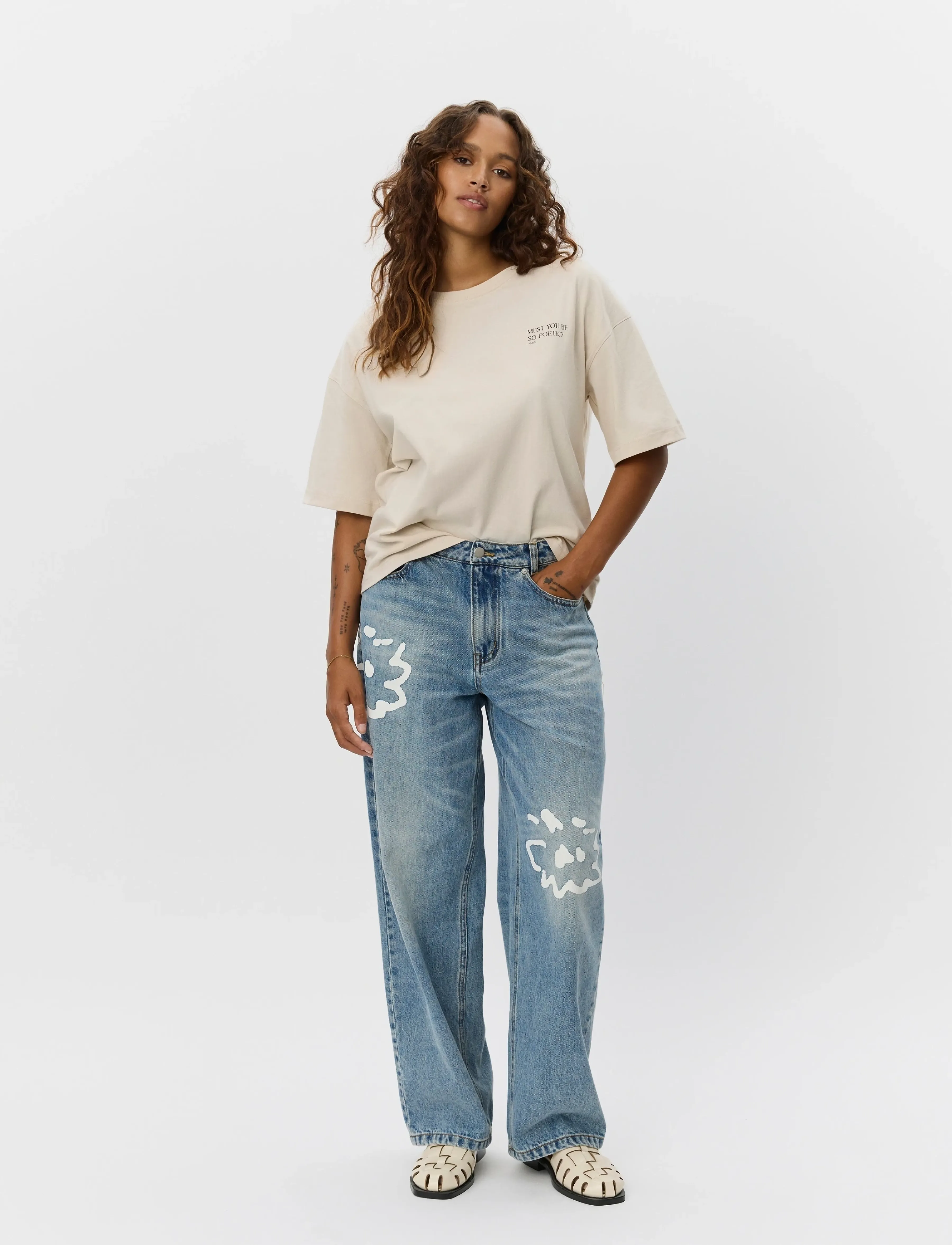 Sofie Schnoor Norasw Jeans, 34, Blue, Jeans > Vidde, Dame