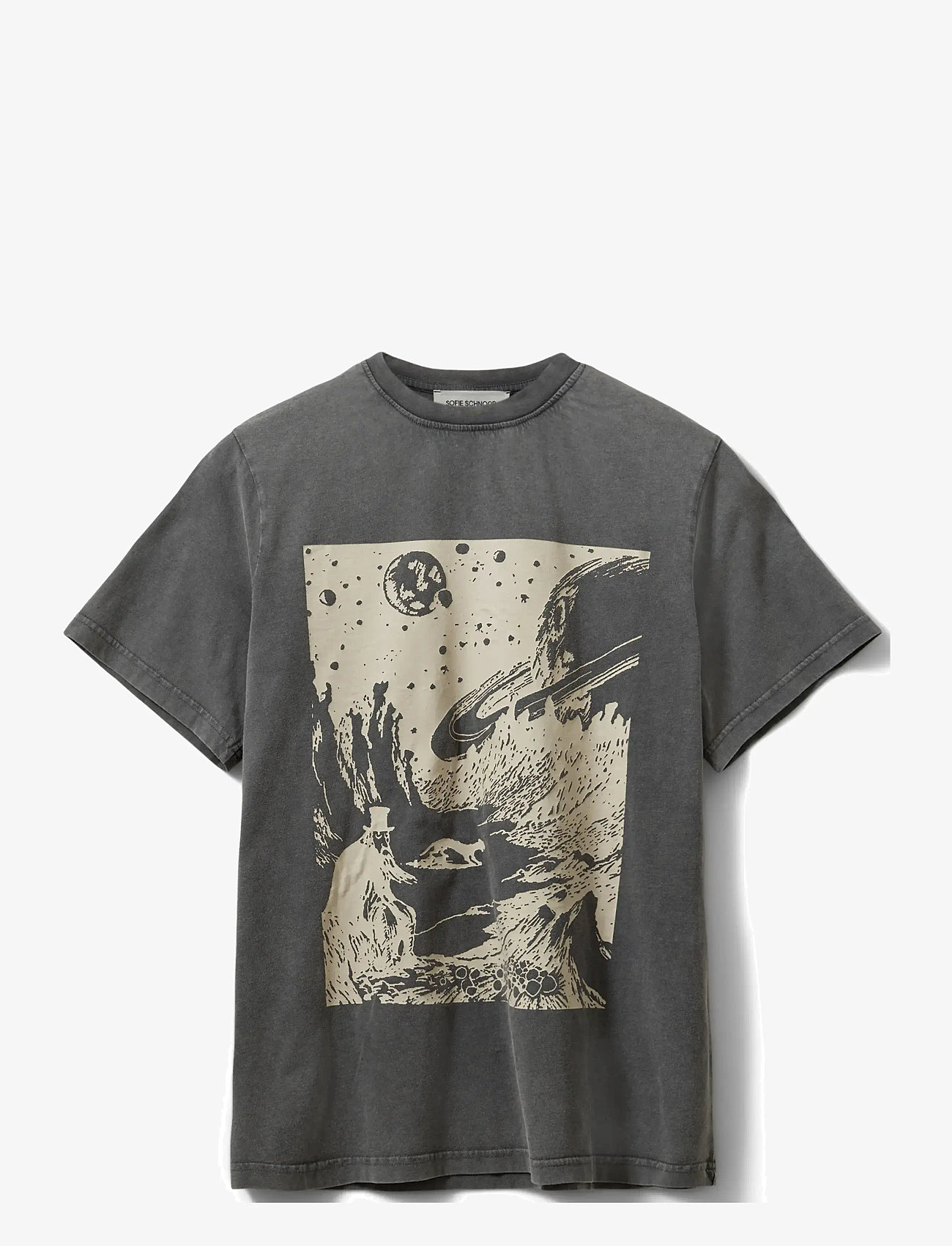 Sofie Schnoor - ZENASW T-SHIRT - t-shirts - washed black - 1