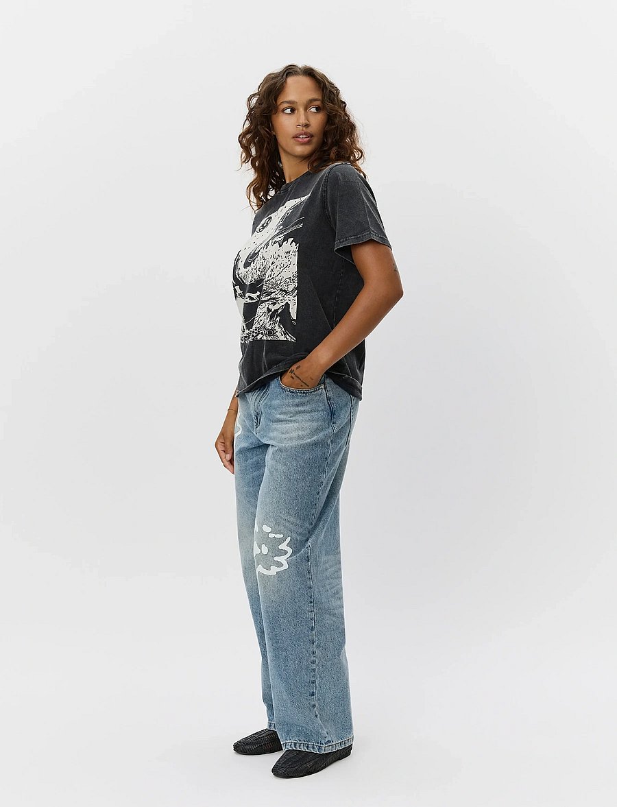 Sofie Schnoor - ZENASW T-SHIRT - t-krekli - washed black - 3