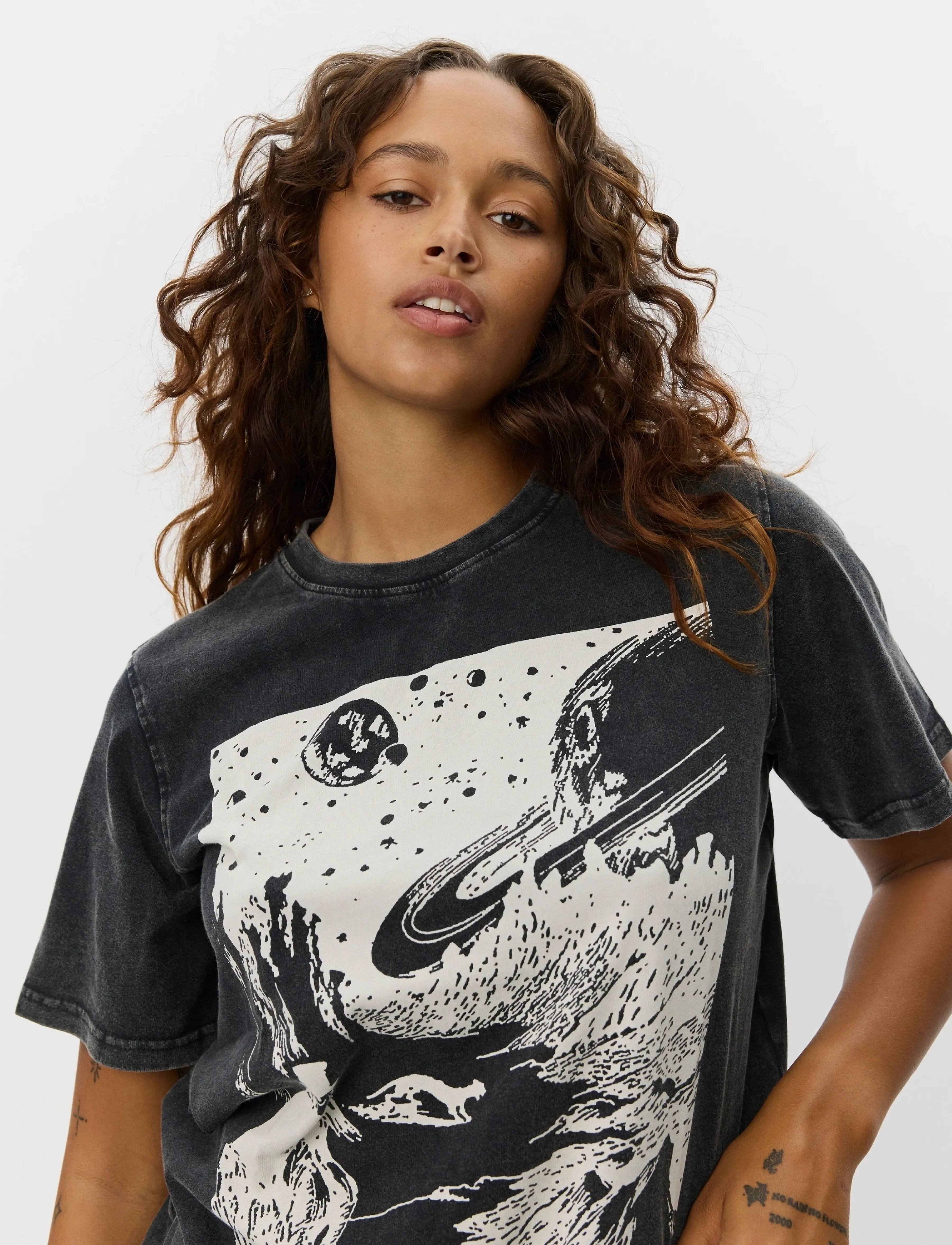 Sofie Schnoor - ZENASW T-SHIRT - t-särgid - washed black - 5