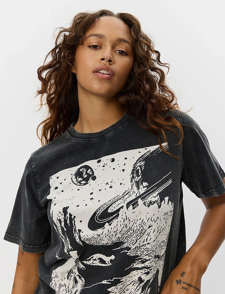 Sofie Schnoor - ZENASW T-SHIRT - t-krekli - washed black - 5
