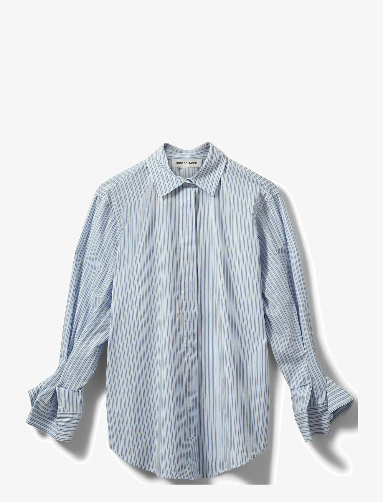 Sofie Schnoor - ABBYSW SHIRT - pikkade varrukatega särgid - blue striped - 1