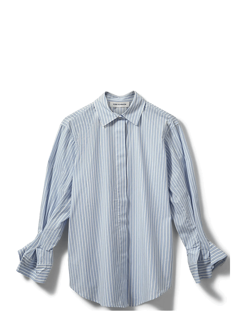 Sofie Schnoor - ABBYSW SHIRT - pikkade varrukatega särgid - blue striped - 1
