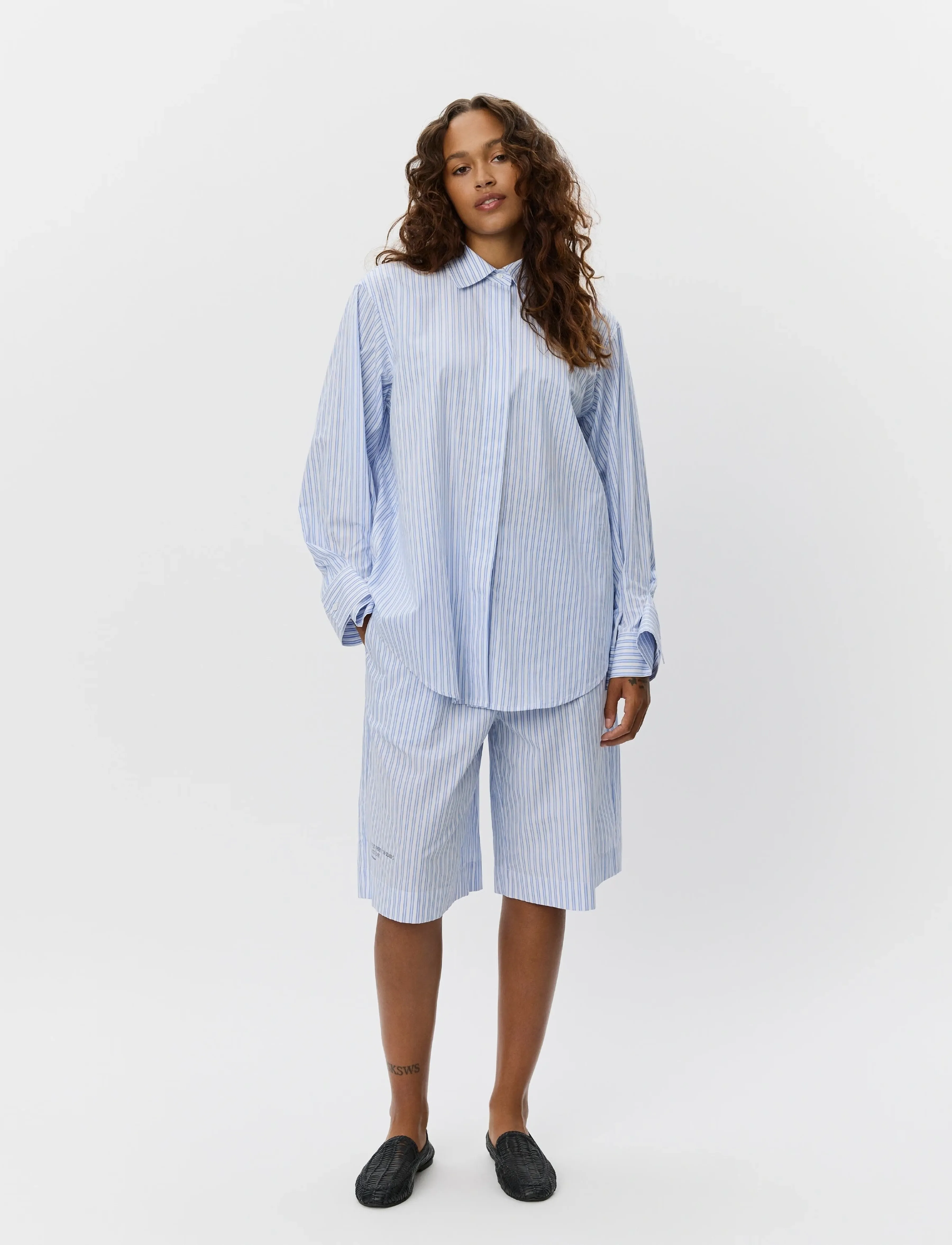 Sofie Schnoor ABBYSW SHIRT - Blusen & Hemden - BLUE STRIPED / blue