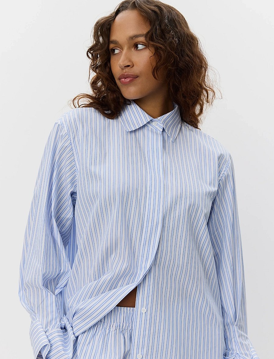Sofie Schnoor - ABBYSW SHIRT - langärmlige hemden - blue striped - 5