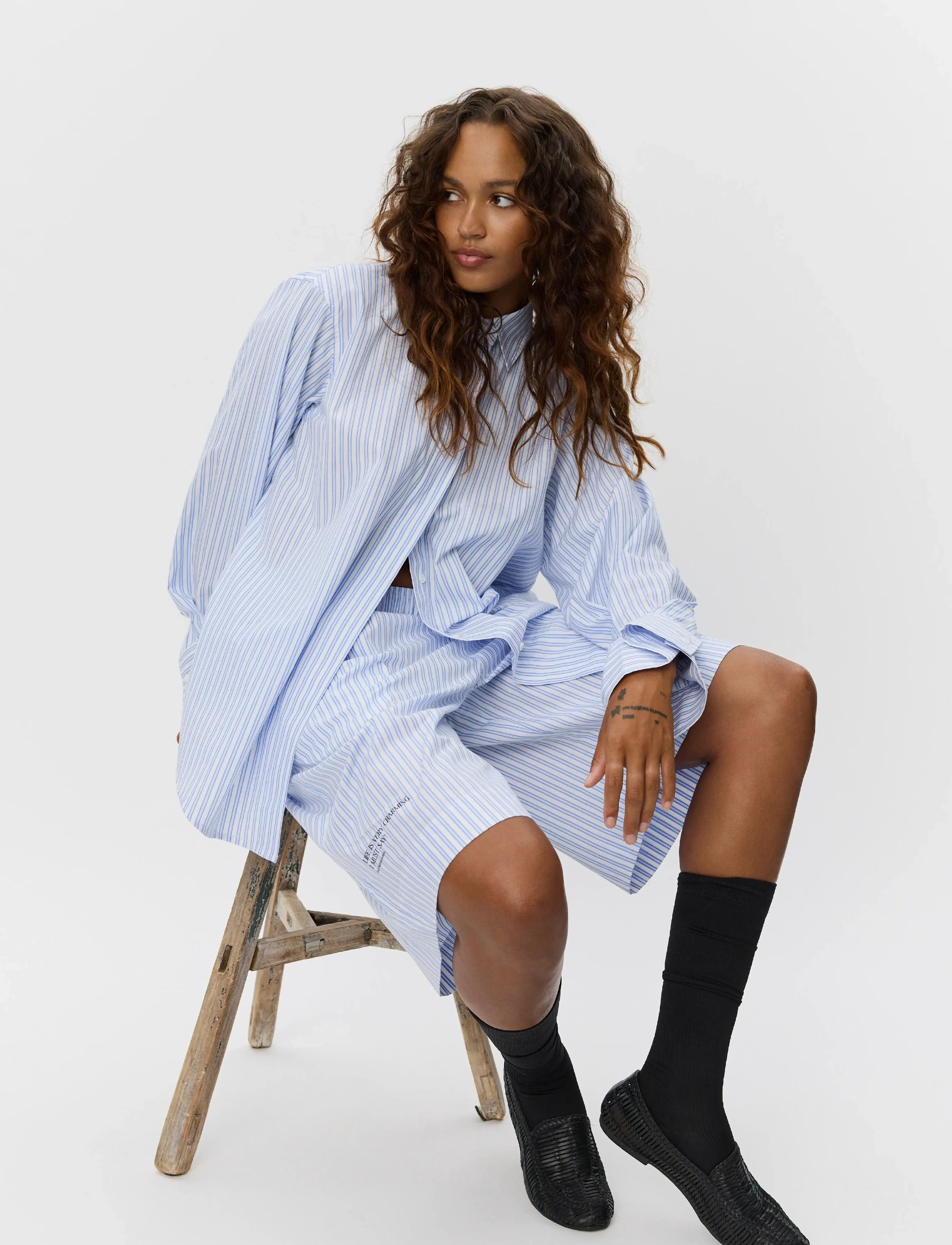 Sofie Schnoor - PEJAHSW SHORTS - casual shorts - blue striped - 5