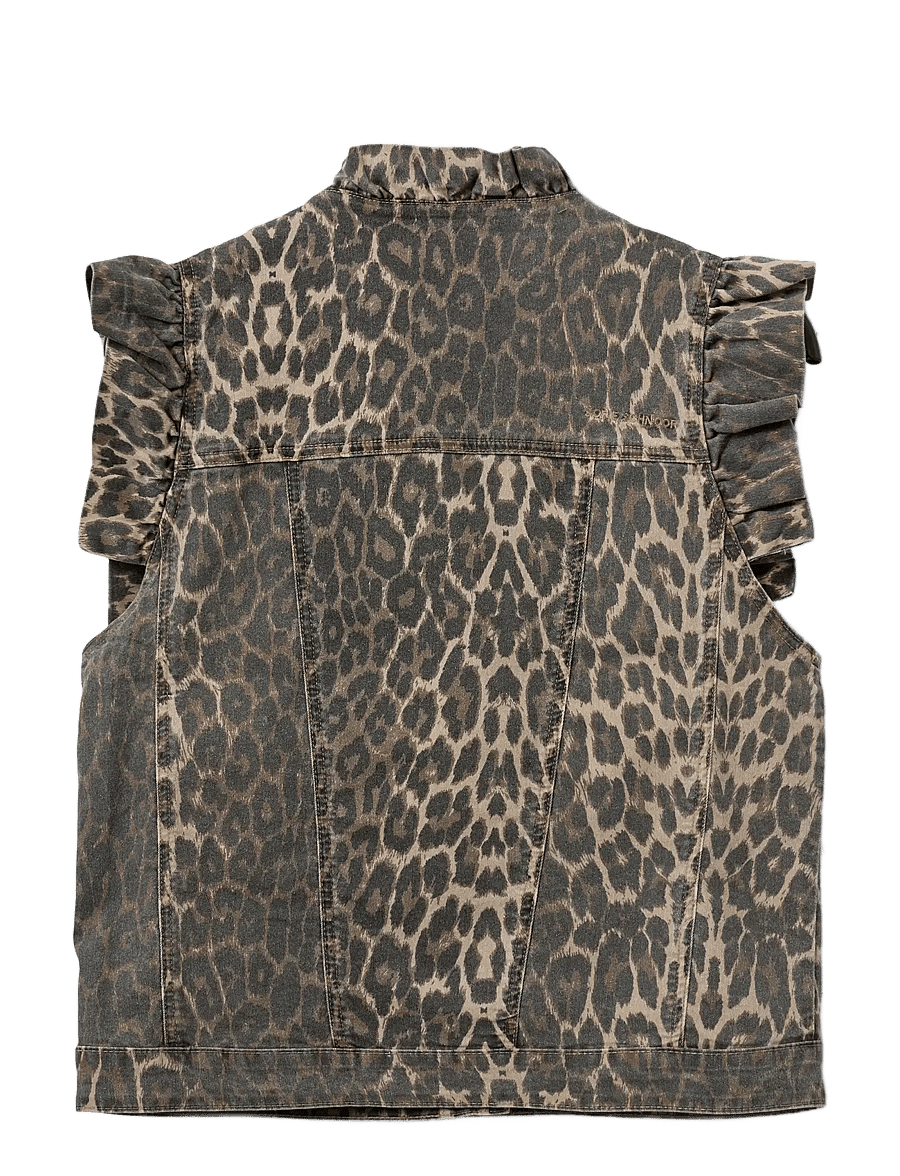 Sofie Schnoor - FARAHSW LEO VEST - denim-westen - light brown leopard - 2