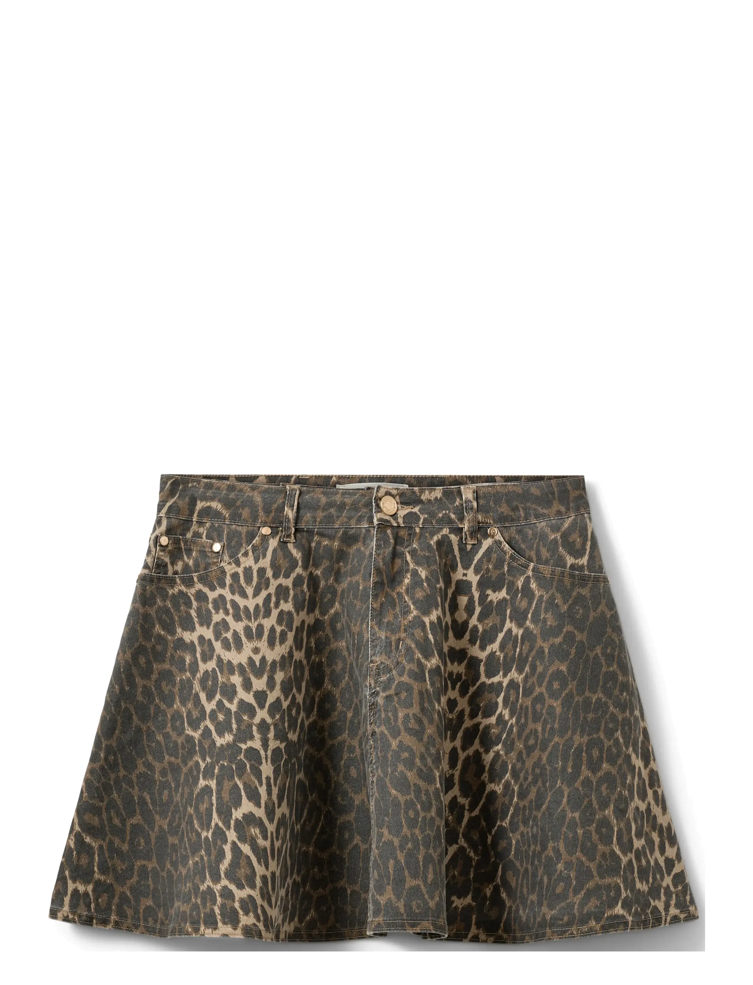 Sofie Schnoor INDIGOSW LEO SKIRT - Tøj - LIGHT BROWN LEOPARD / multi