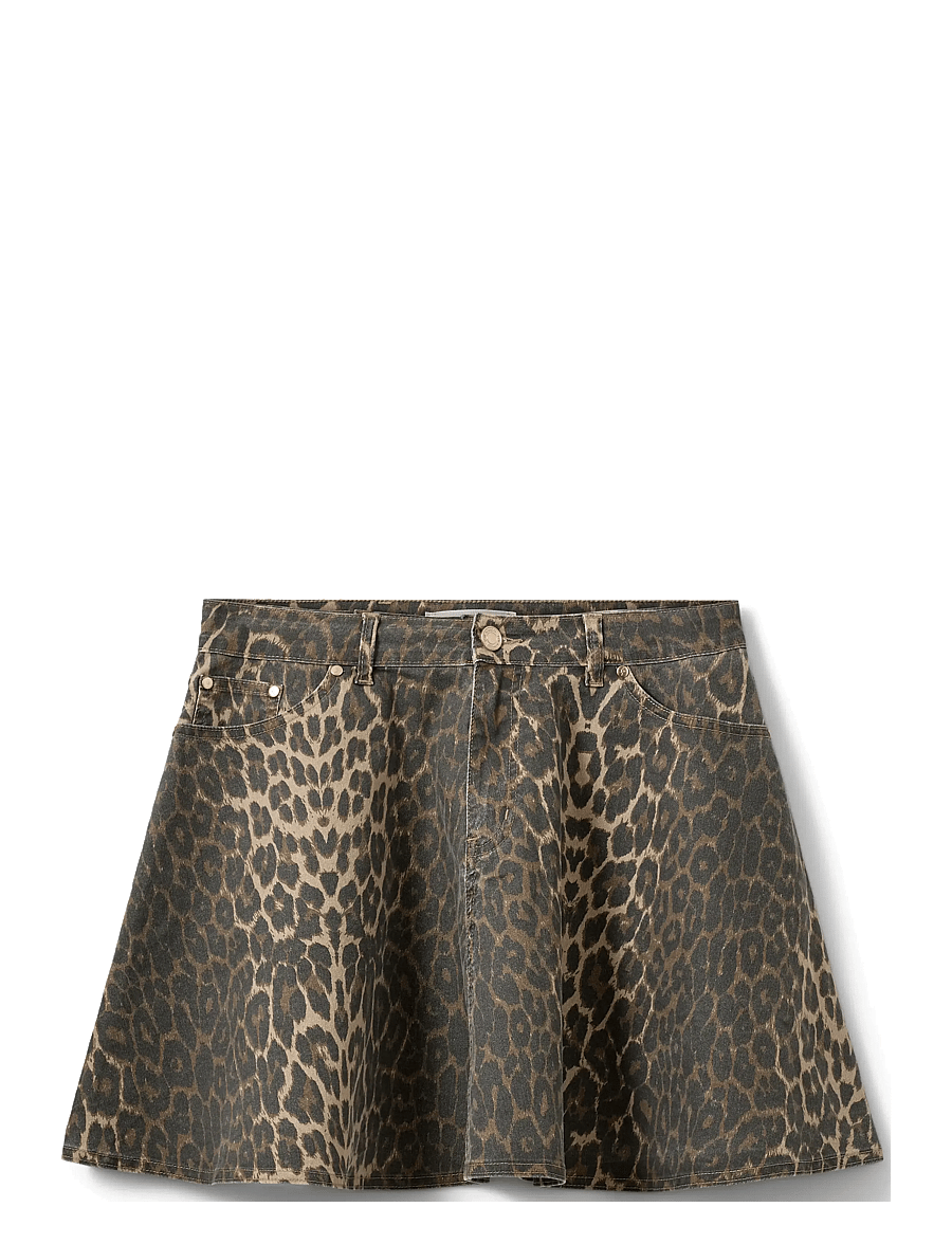 Sofie Schnoor - INDIGOSW LEO SKIRT - miniseelikud - light brown leopard - 1