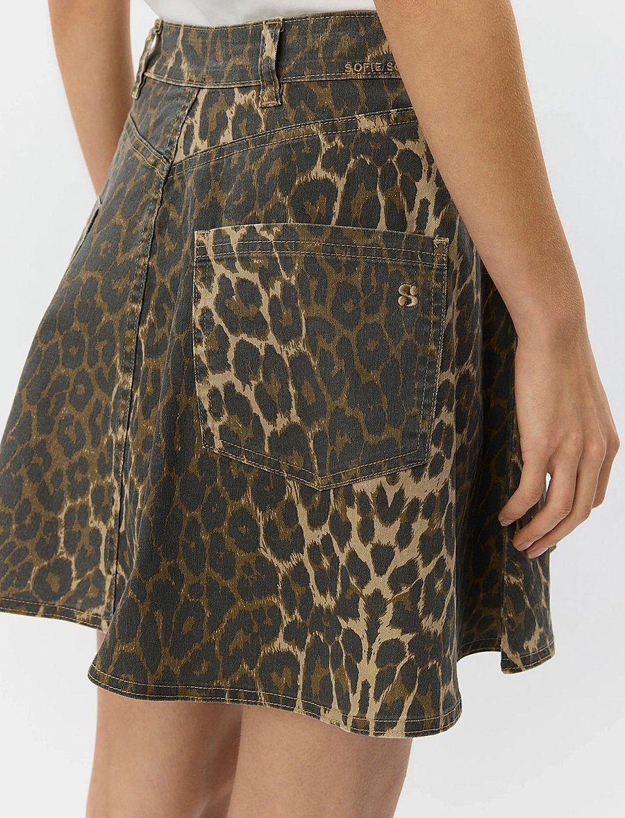 Sofie Schnoor - INDIGOSW LEO SKIRT - miniseelikud - light brown leopard - 5