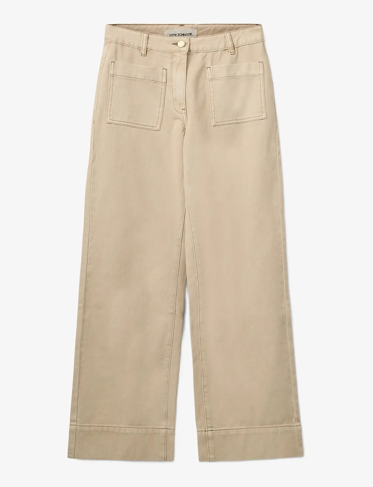 Sofie Schnoor - TULLINGESW TROUSERS - bukser med brede ben - warm sand - 1