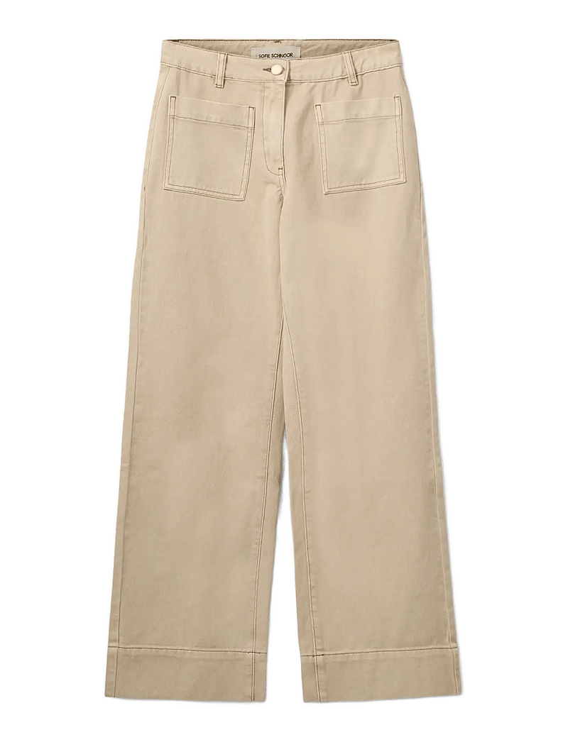 Sofie Schnoor - TULLINGESW TROUSERS - bukser med brede ben - warm sand - 1