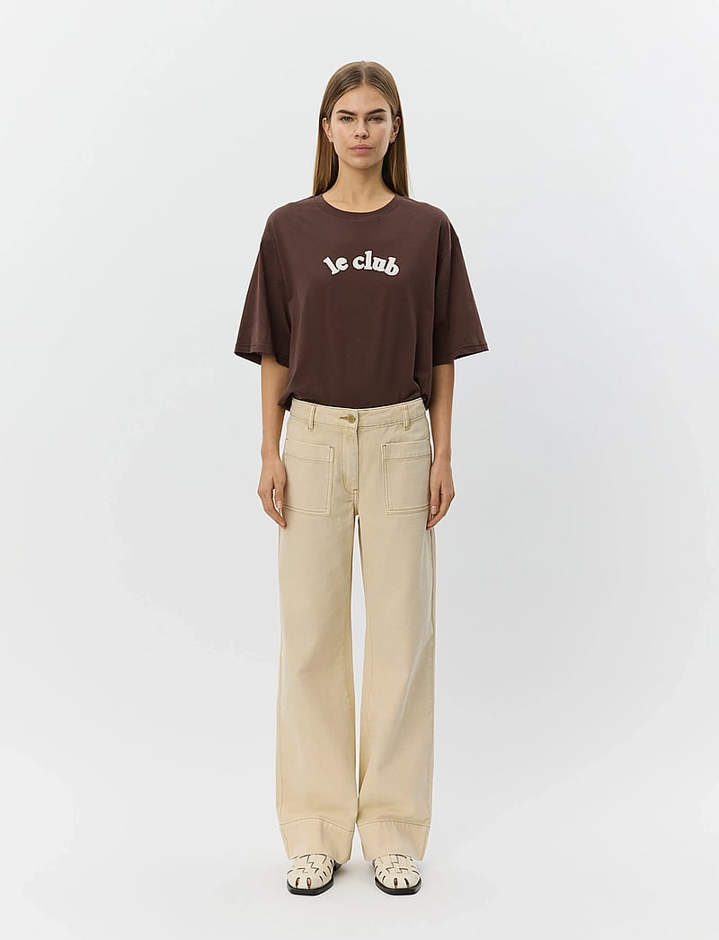 Sofie Schnoor - TULLINGESW TROUSERS - bukser med brede ben - warm sand - 0