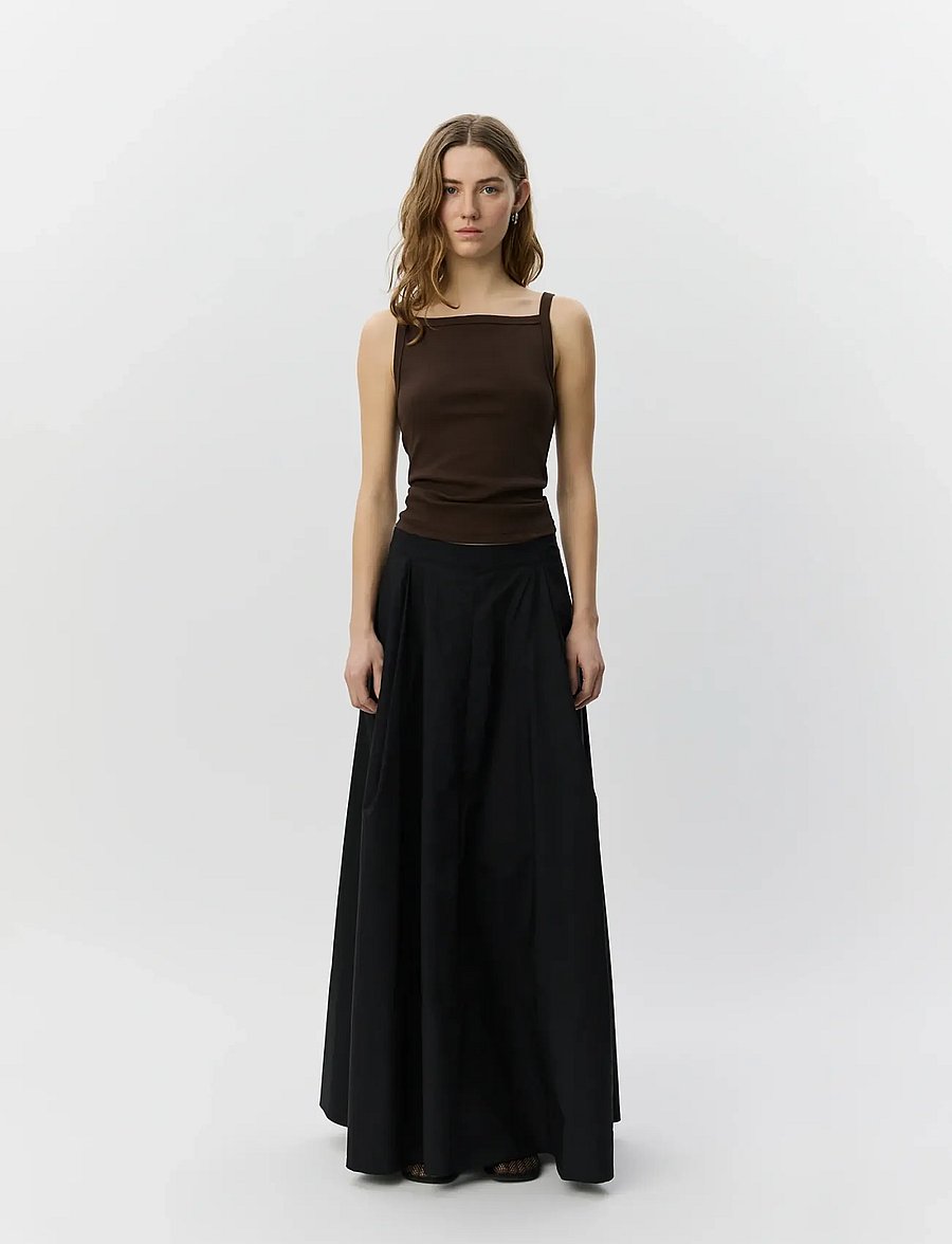 Sofie Schnoor - NOORSW MAXI SKIRT - maxi nederdele - black - 0
