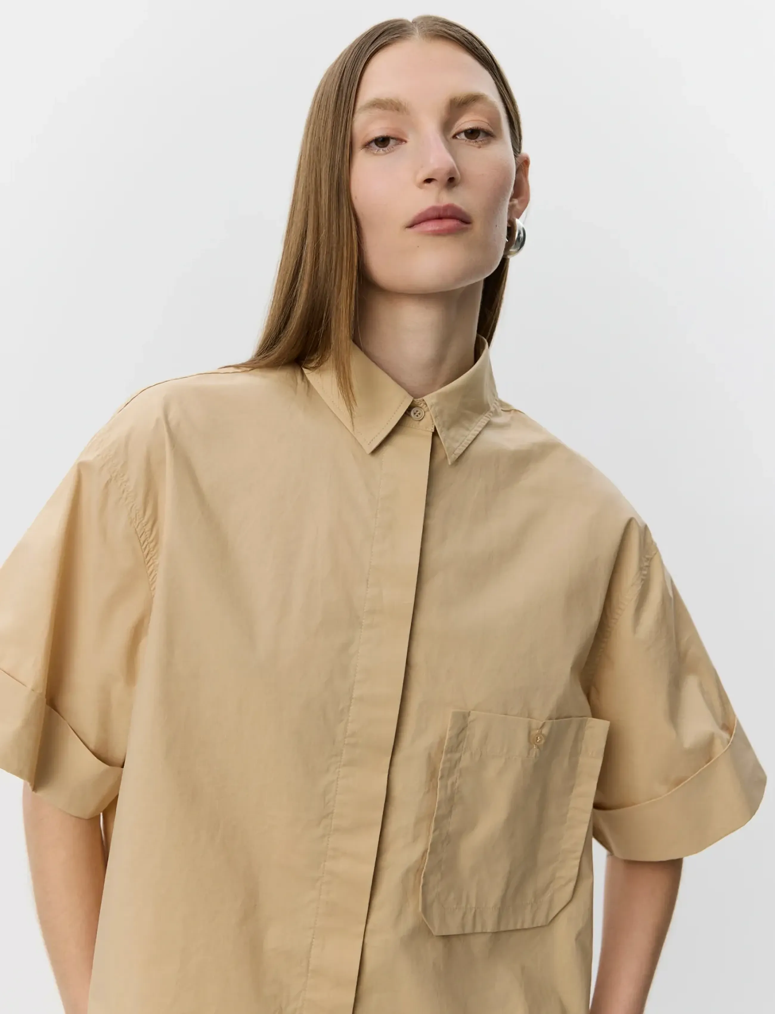 Sofie Schnoor - LEANASW SHORT SLEEVE SHIRT - short-sleeved shirts - beige - 5