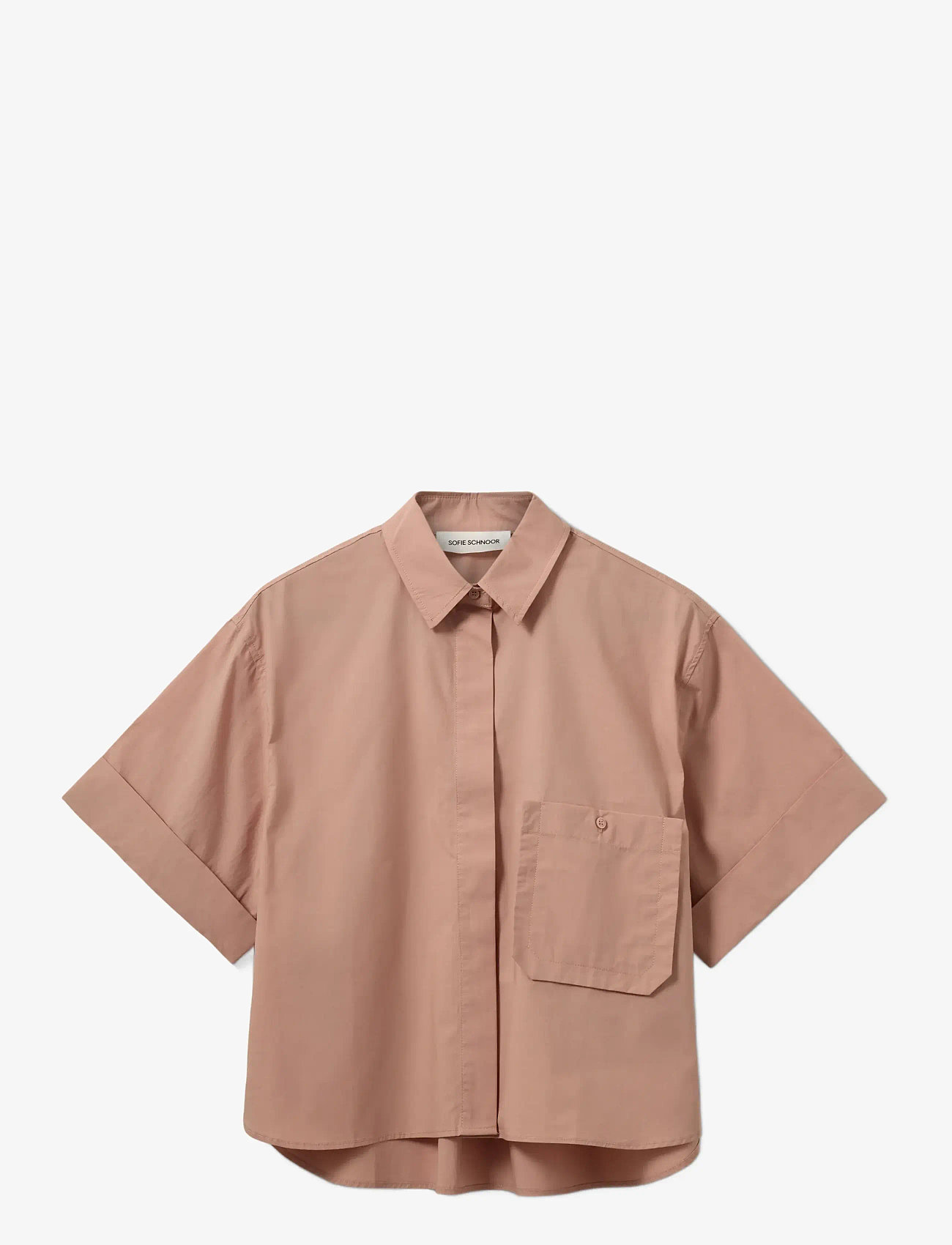 Sofie Schnoor - LEANASW SHORT SLEEVE SHIRT - kurzärmlige hemden - cafÉ crÈme - 1