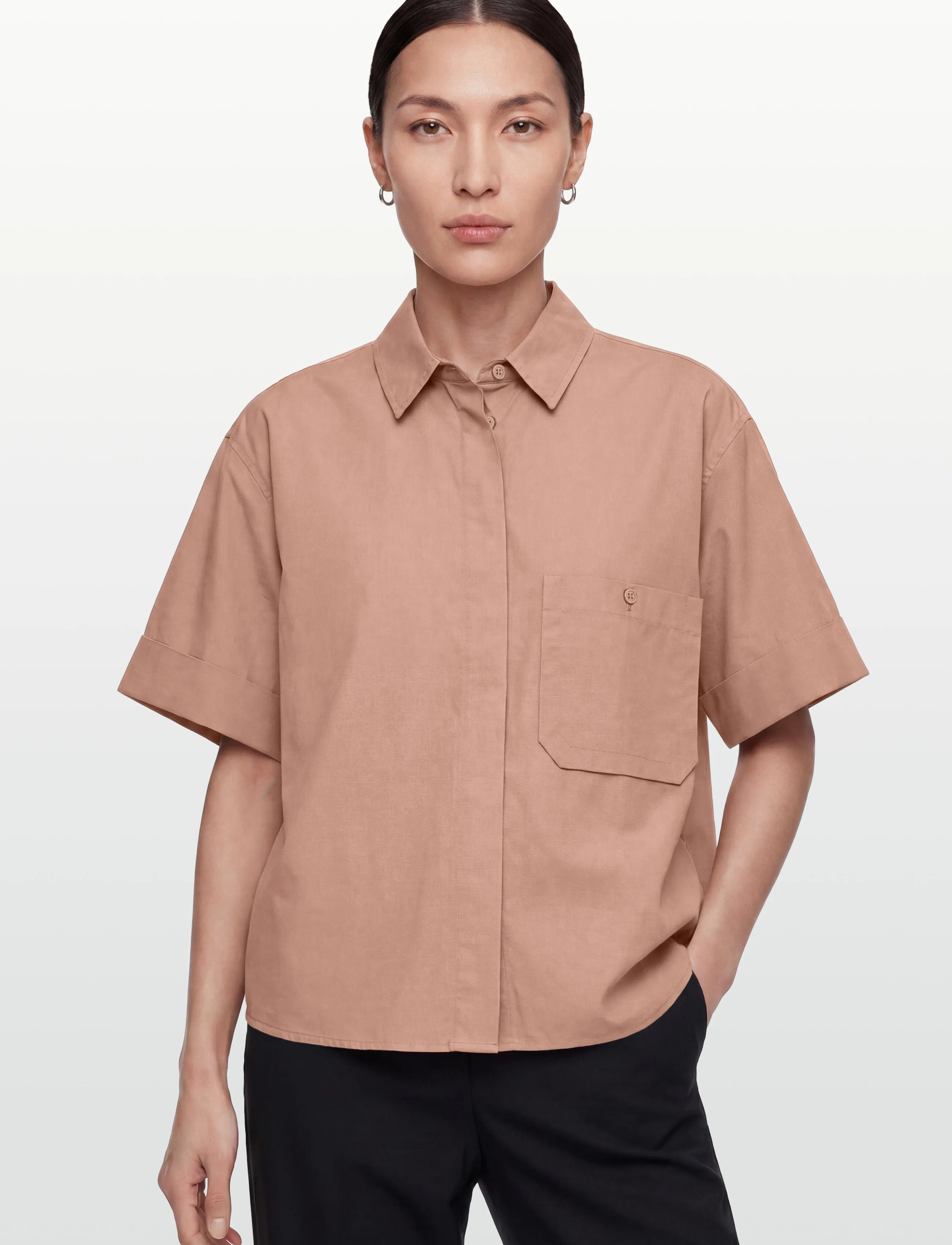Sofie Schnoor - LEANASW SHORT SLEEVE SHIRT - kurzärmlige hemden - cafÉ crÈme - 3