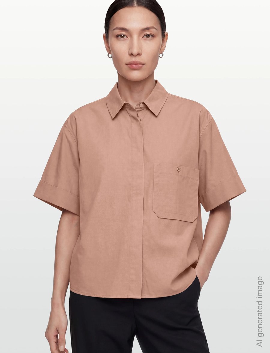Sofie Schnoor - LEANASW SHORT SLEEVE SHIRT - kurzärmlige hemden - cafÉ crÈme - 3