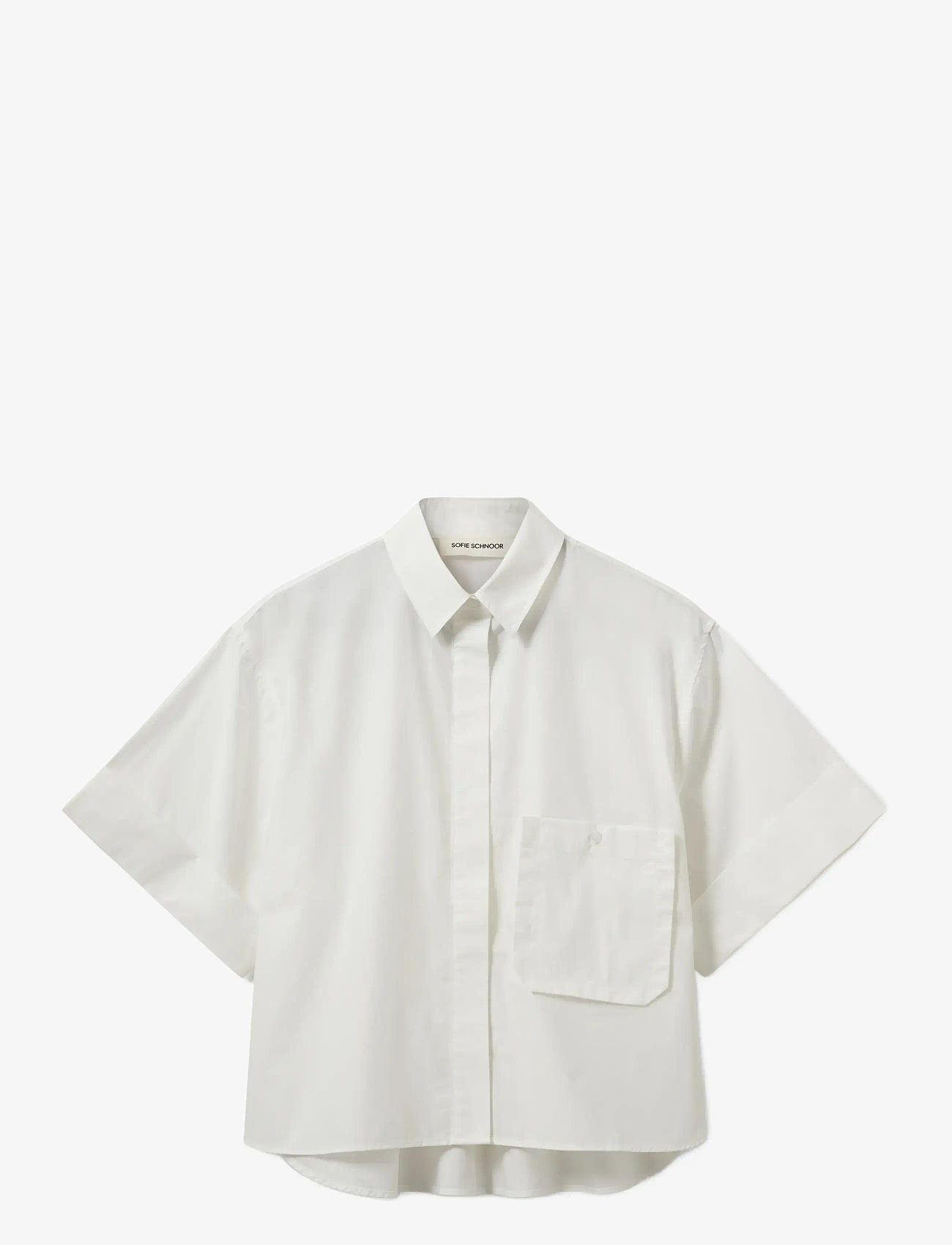 Sofie Schnoor - LEANASW SHORT SLEEVE SHIRT - kortärmade skjortor - white alyssum - 1